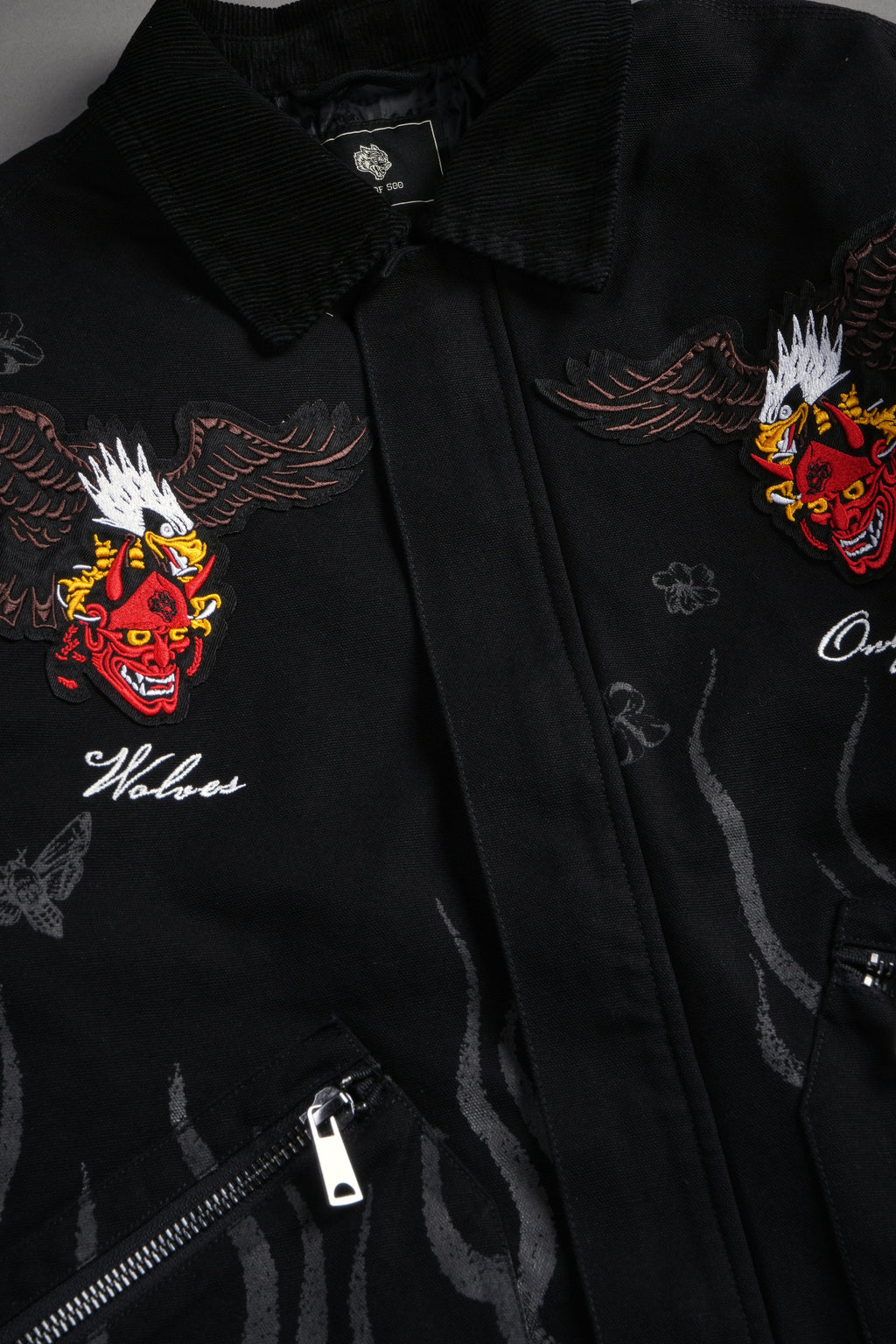 The Eagle & The Oni Earl Jacket in Black — imagem 30
