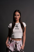 Wolves Are Forever "Baby" Tee in Cream — imagem 1