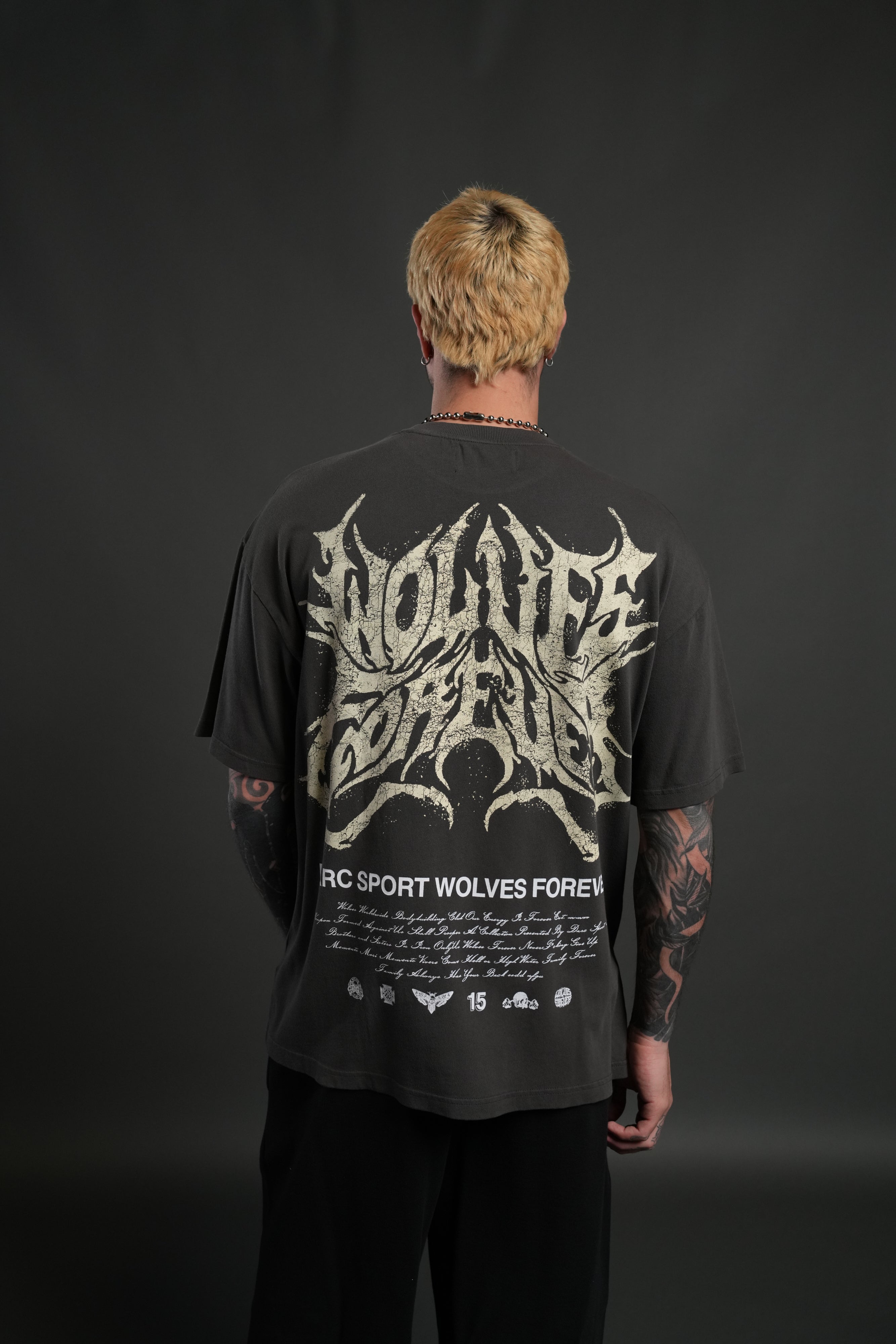 Sheer Loyalty "Premium" Oversized Tee in Wolf Gray — imagem 4