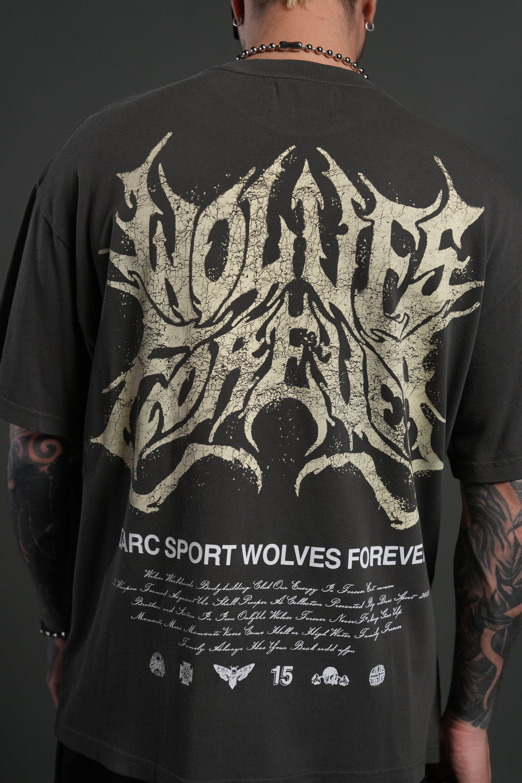 Sheer Loyalty "Premium" Oversized Tee in Wolf Gray — imagem 5