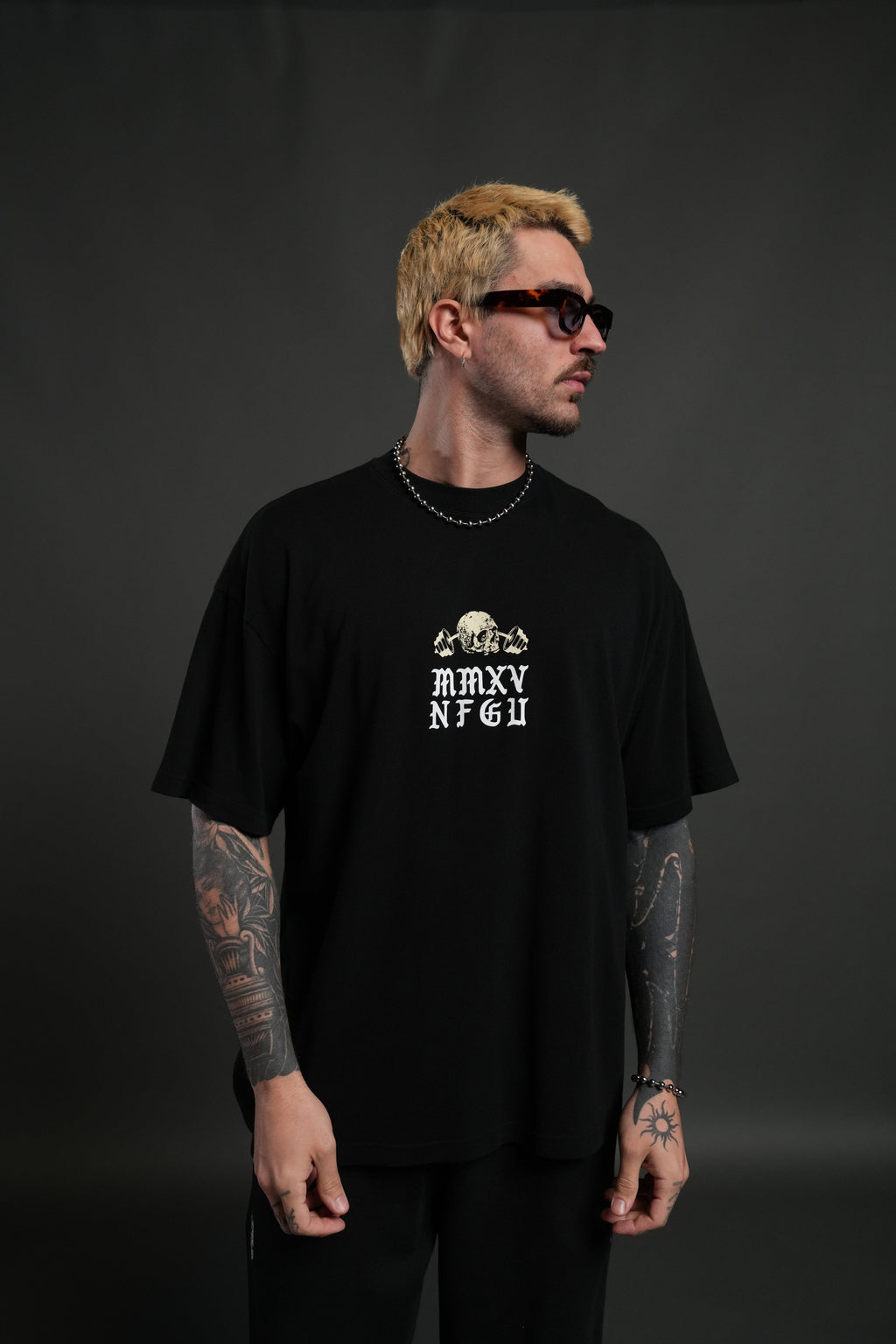 Hollow Virtue "Premium" Oversized Tee in Black — imagem 2