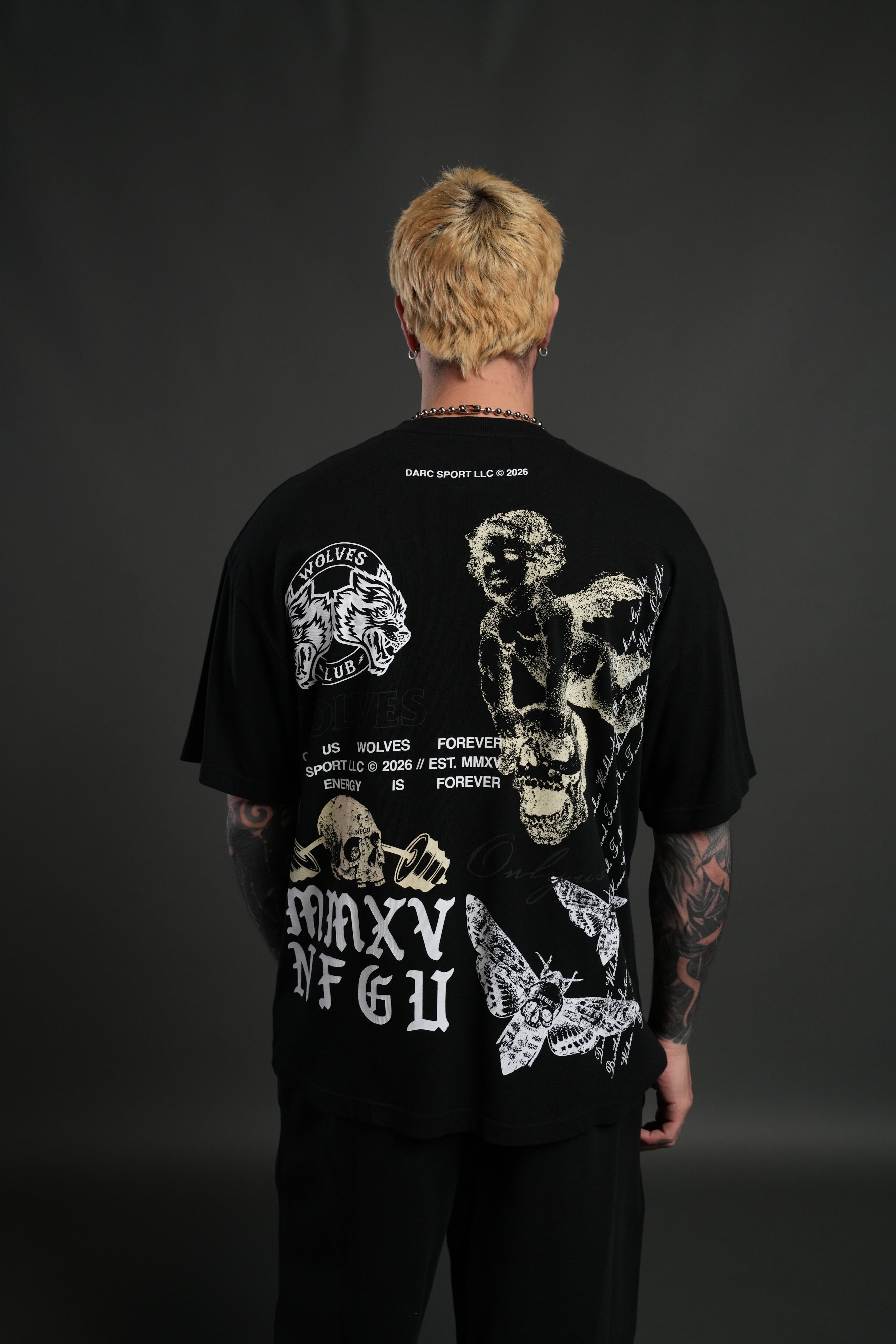 Hollow Virtue "Premium" Oversized Tee in Black — imagem 4
