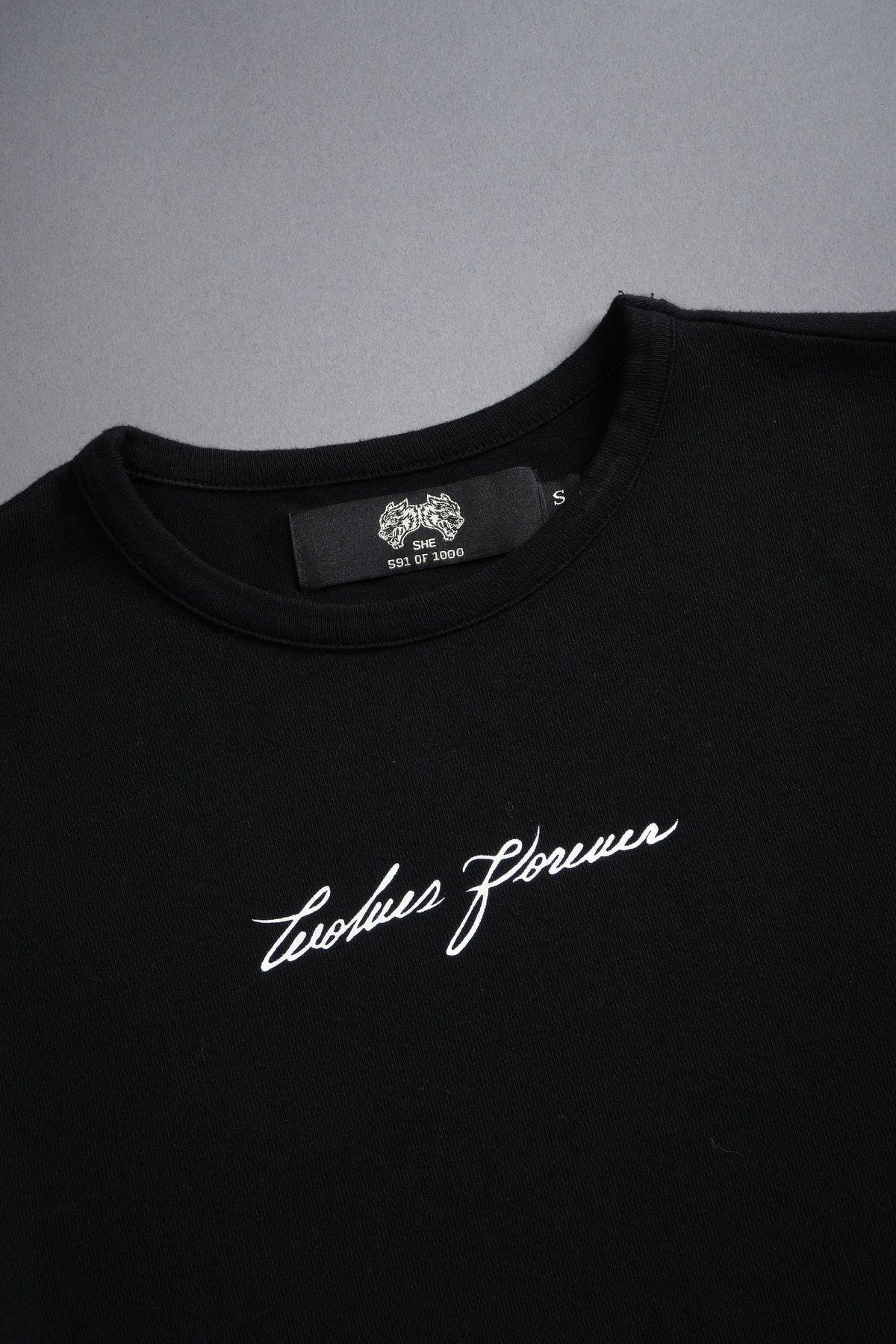 Wolves Forever Baby Tee in Black - imagem 8
