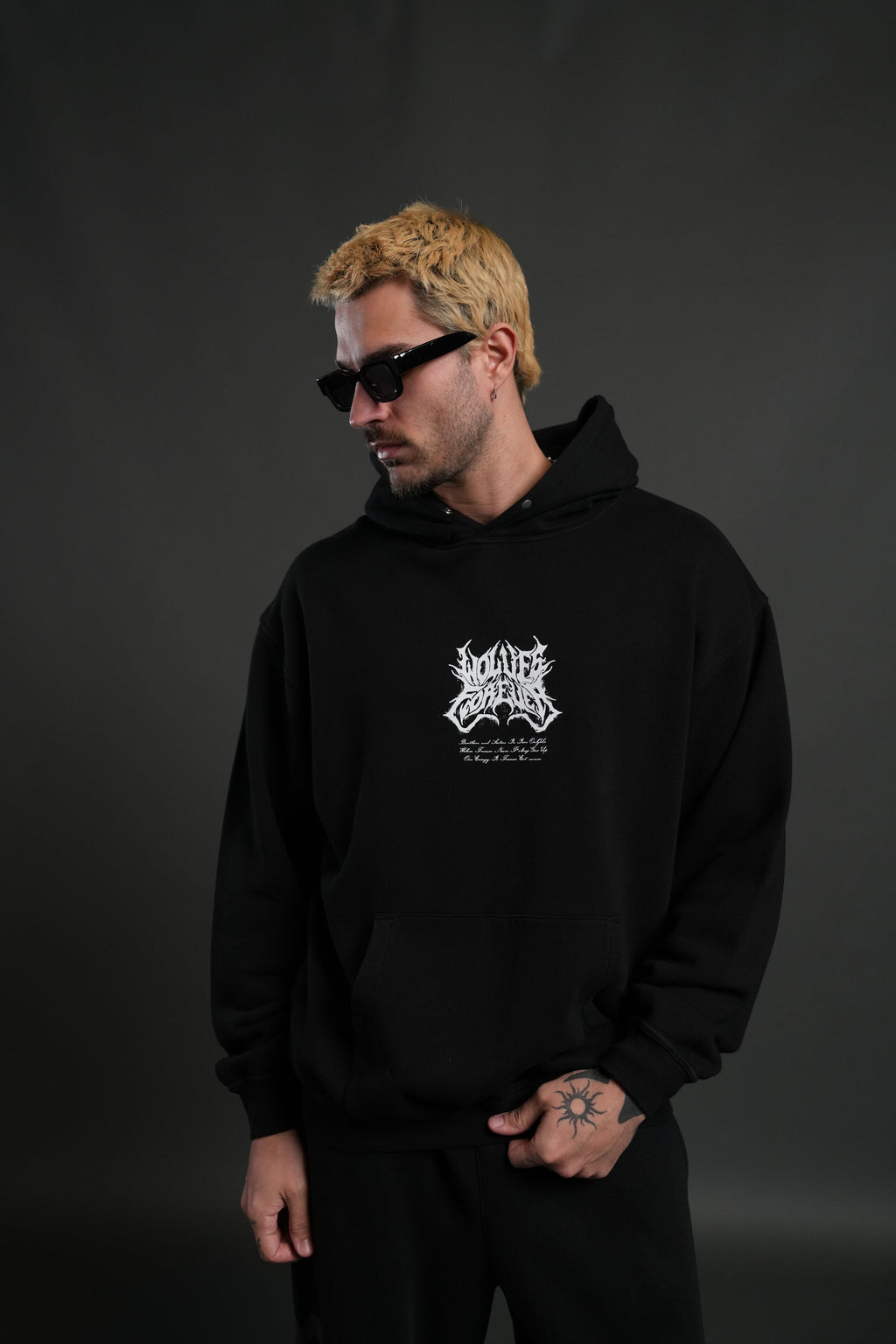 Sheer Loyalty "Pierce" Hoodie in Black — imagem 2
