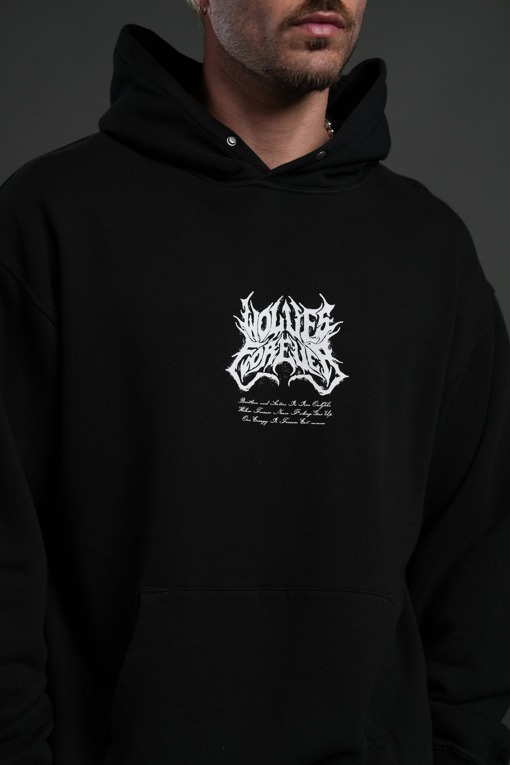 Sheer Loyalty "Pierce" Hoodie in Black — imagem 6