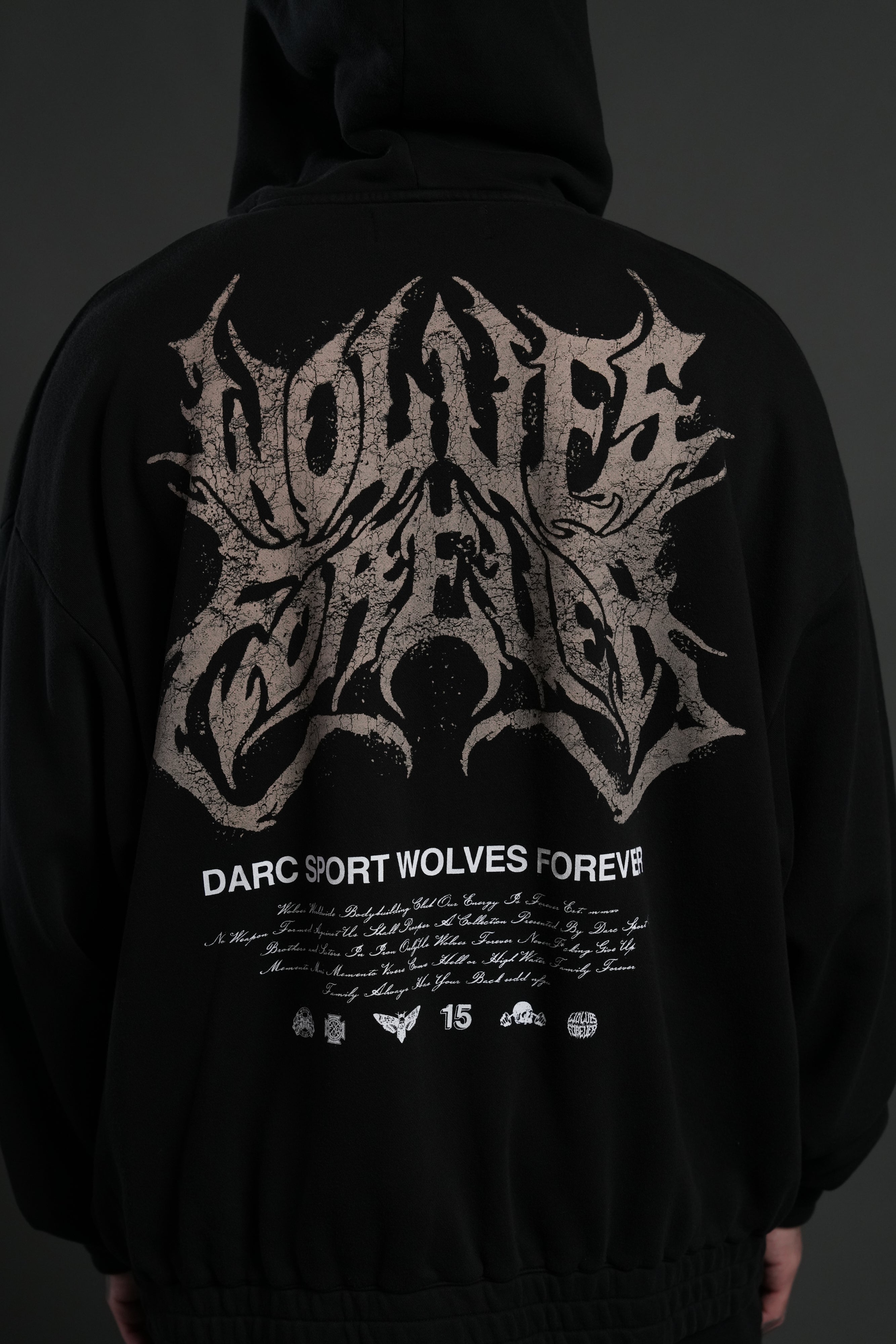 Sheer Loyalty "Chambers" Zip Hoodie in Black — imagem 5