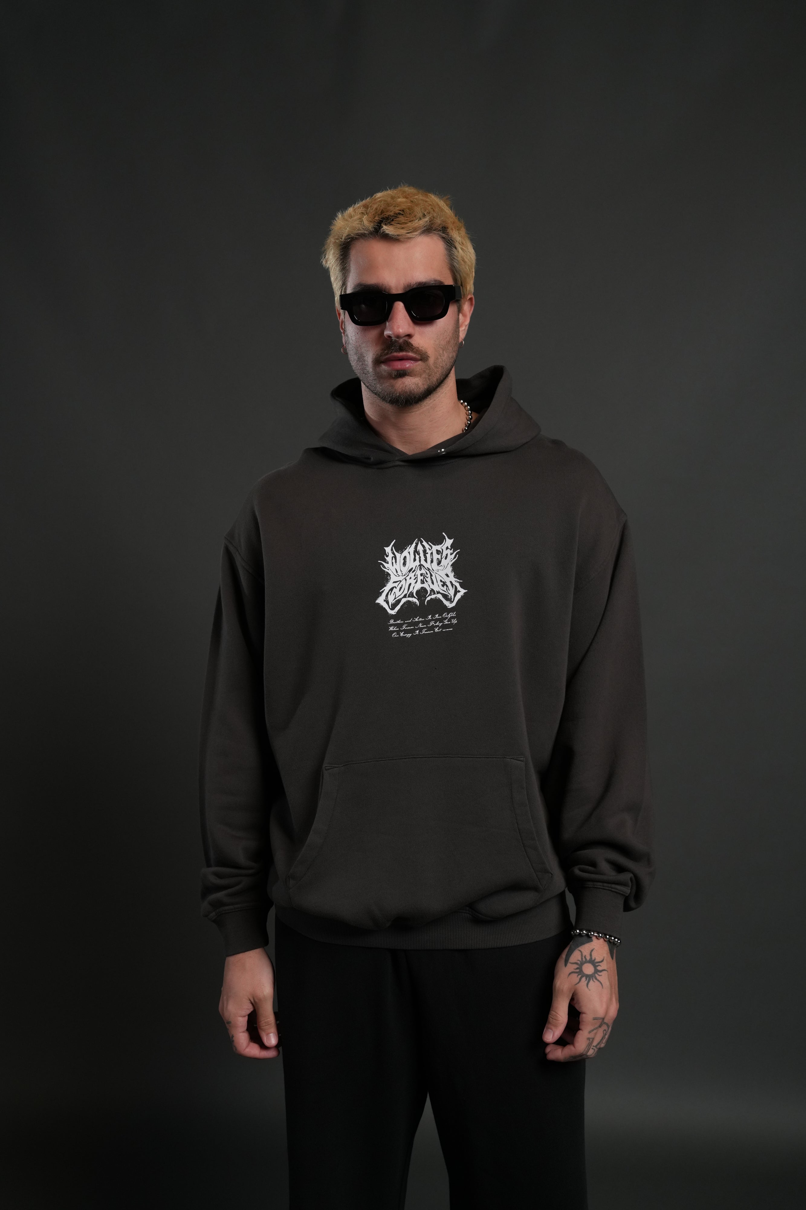 Sheer Loyalty "Pierce" Hoodie in Wolf Gray — imagem 2