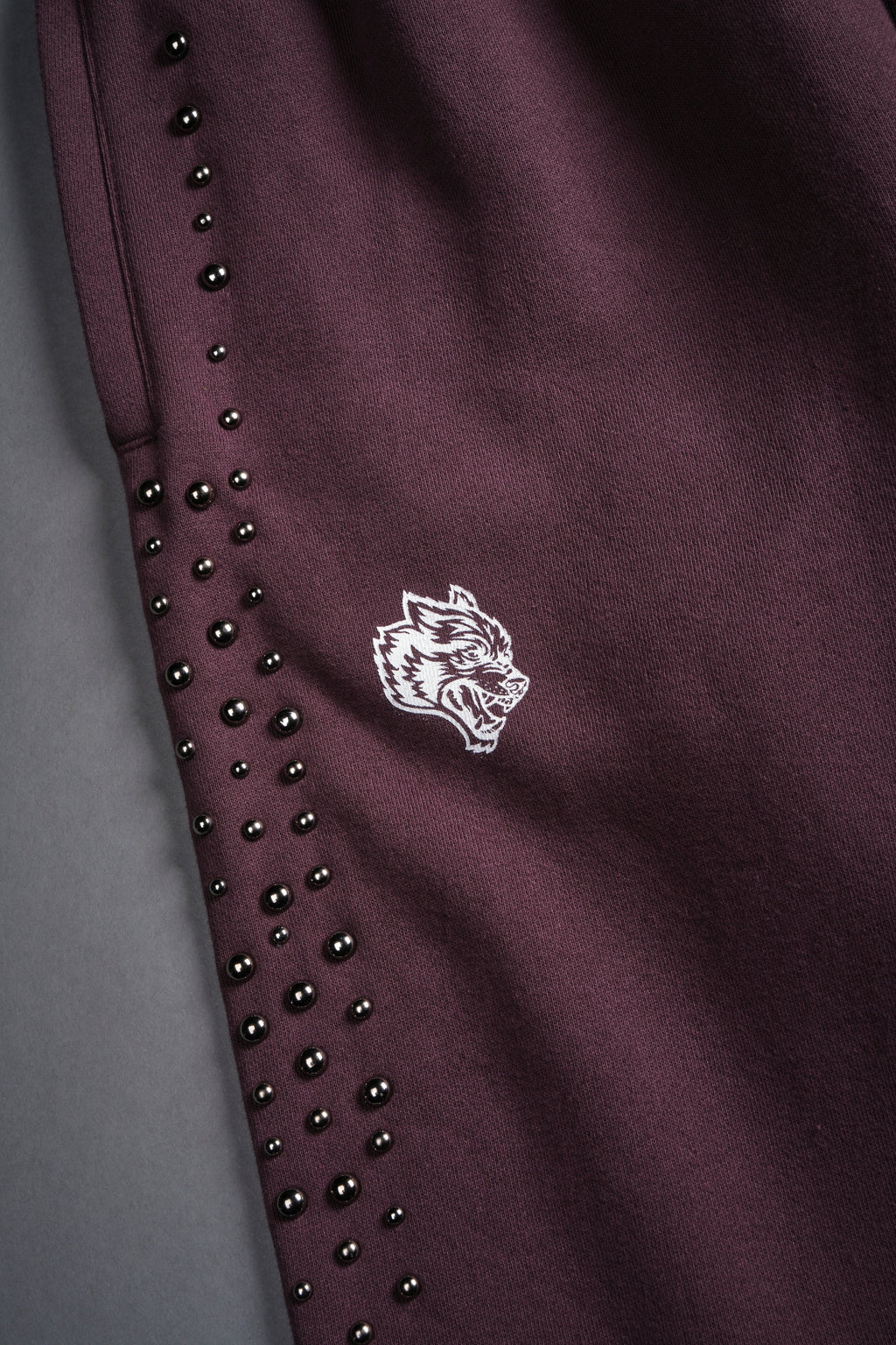 Dual Wolf Stud Durst Sweats V2 in Darc Purple — imagem 4