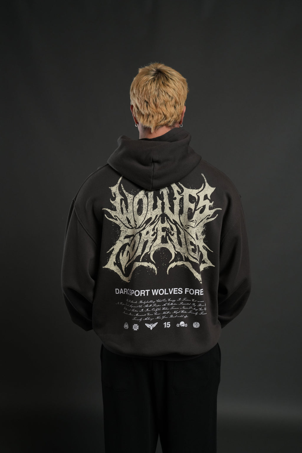 Sheer Loyalty "Pierce" Hoodie in Wolf Gray — imagem 4