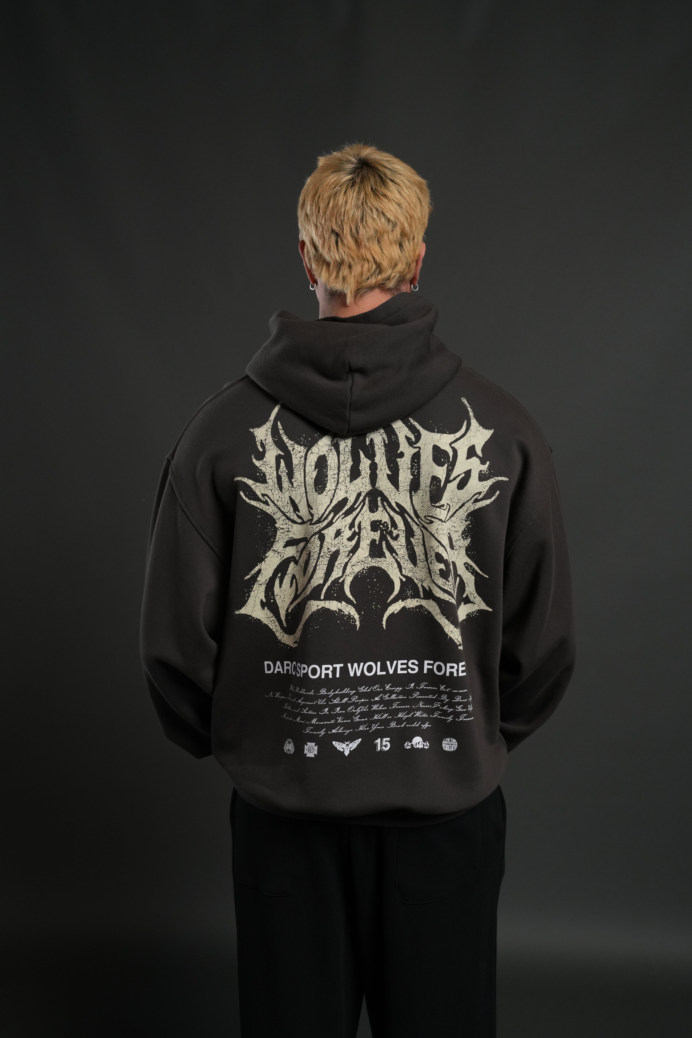 Sheer Loyalty "Pierce" Hoodie in Wolf Gray — imagem 4