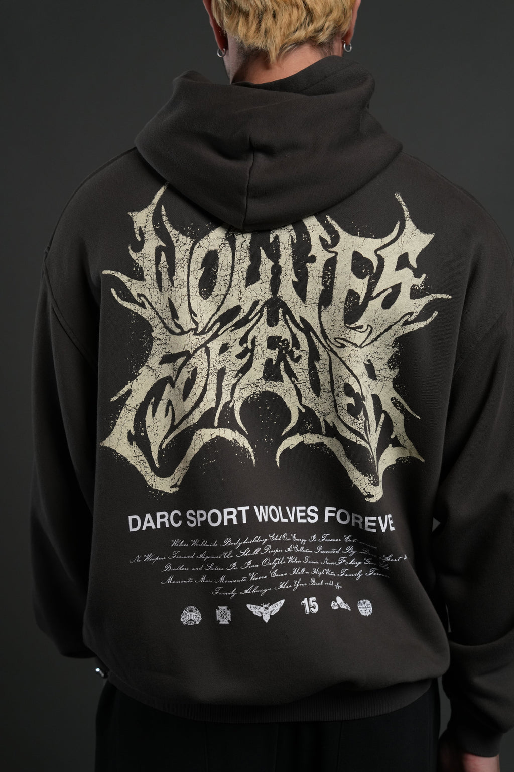 Sheer Loyalty "Pierce" Hoodie in Wolf Gray — imagem 5