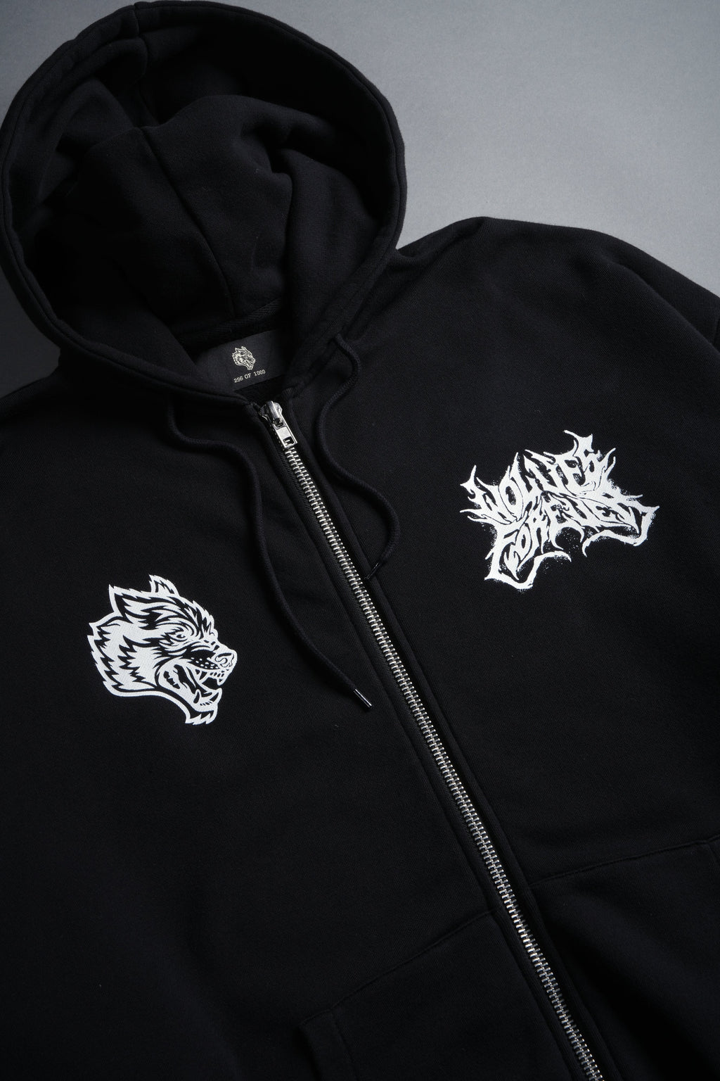 Sheer Loyalty "Chambers" Zip Hoodie in Black — imagem 8