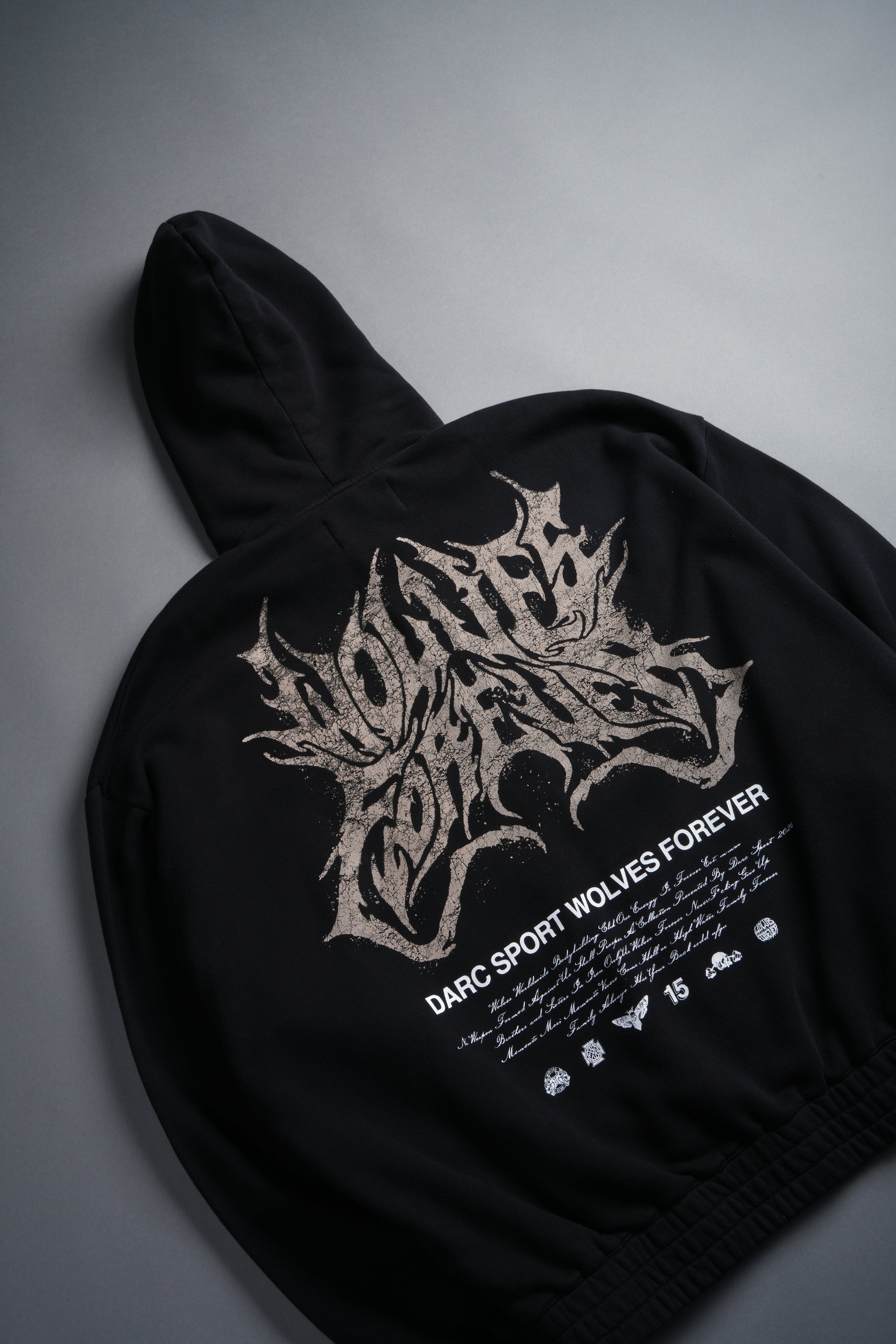 Sheer Loyalty "Chambers" Zip Hoodie in Black — imagem 9
