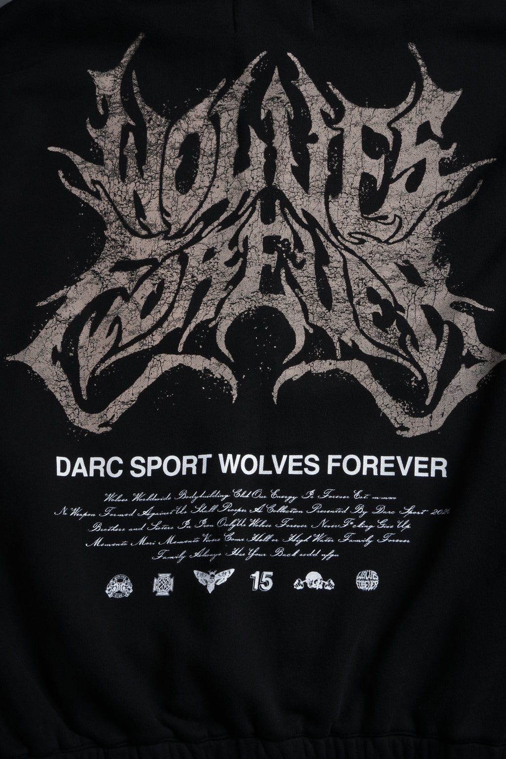 Sheer Loyalty "Chambers" Zip Hoodie in Black — imagem 10