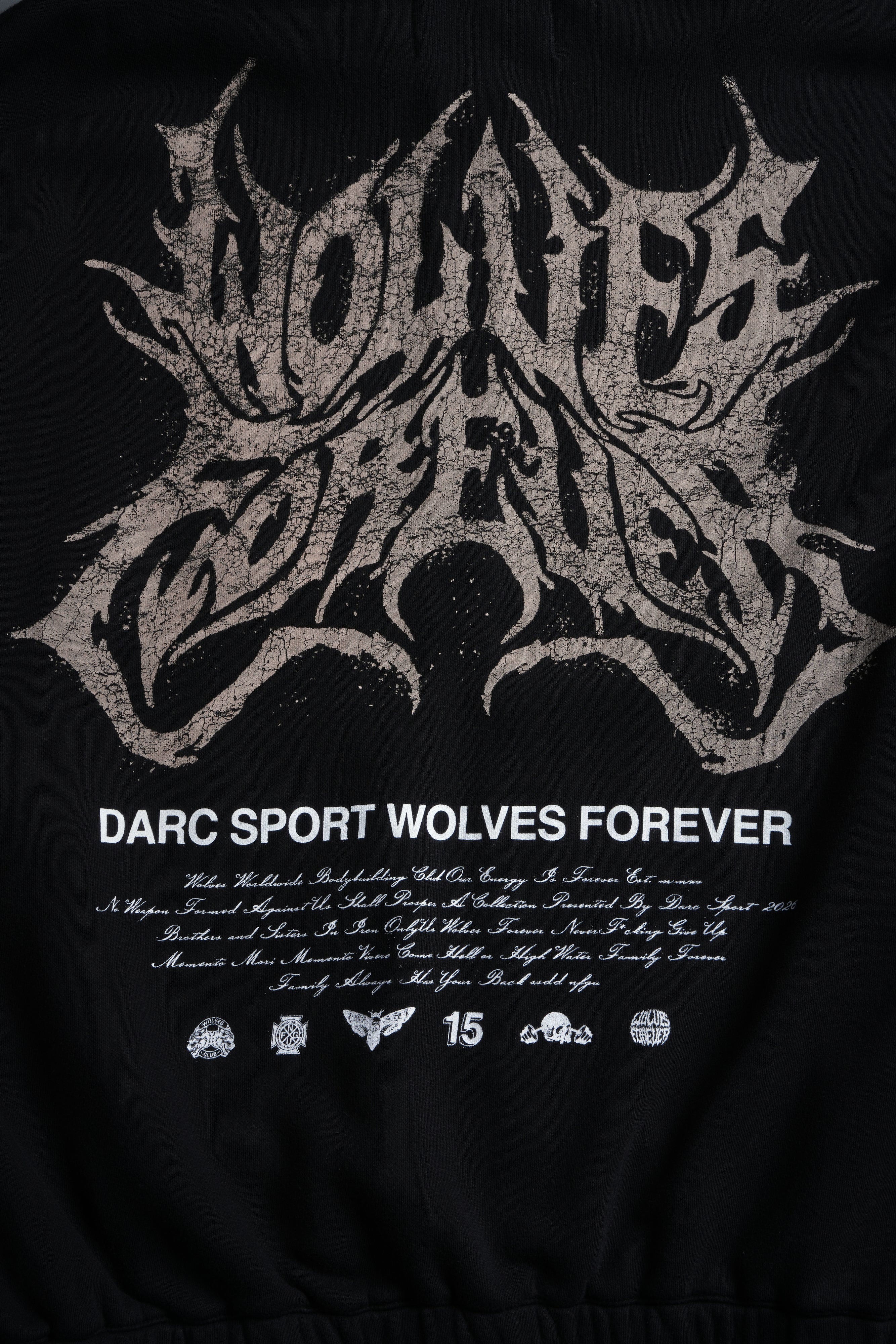 Sheer Loyalty "Chambers" Zip Hoodie in Black — imagem 10