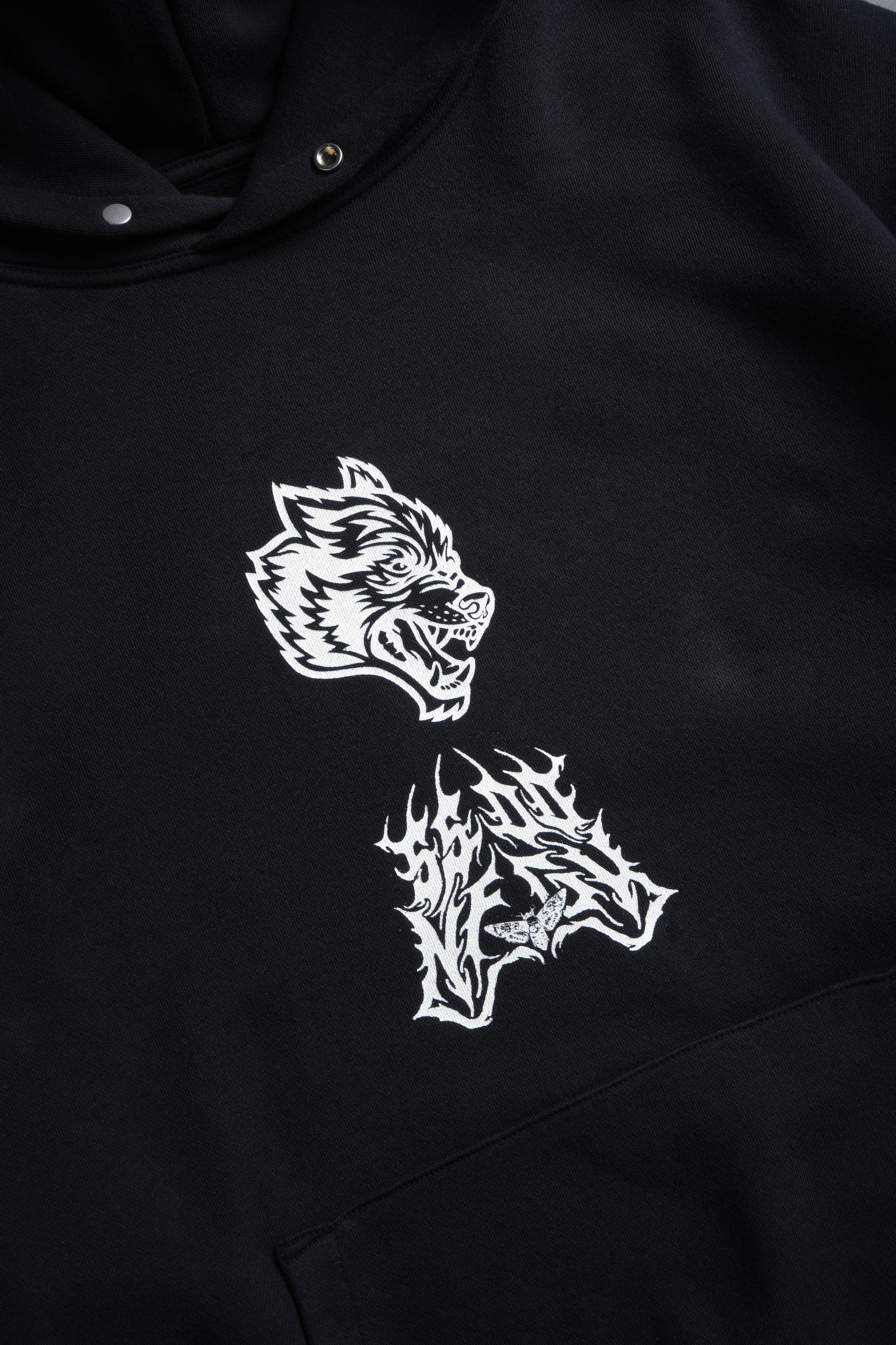 Shonen's Past "Pierce" Hoodie in Black — imagem 9