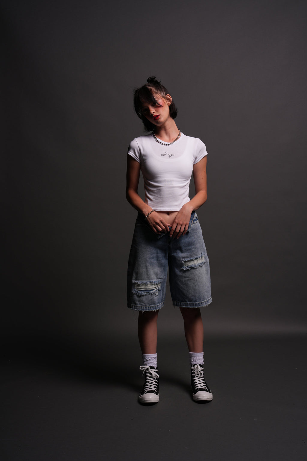 SSDD NFGU "Baby" Tee in White — imagem 3