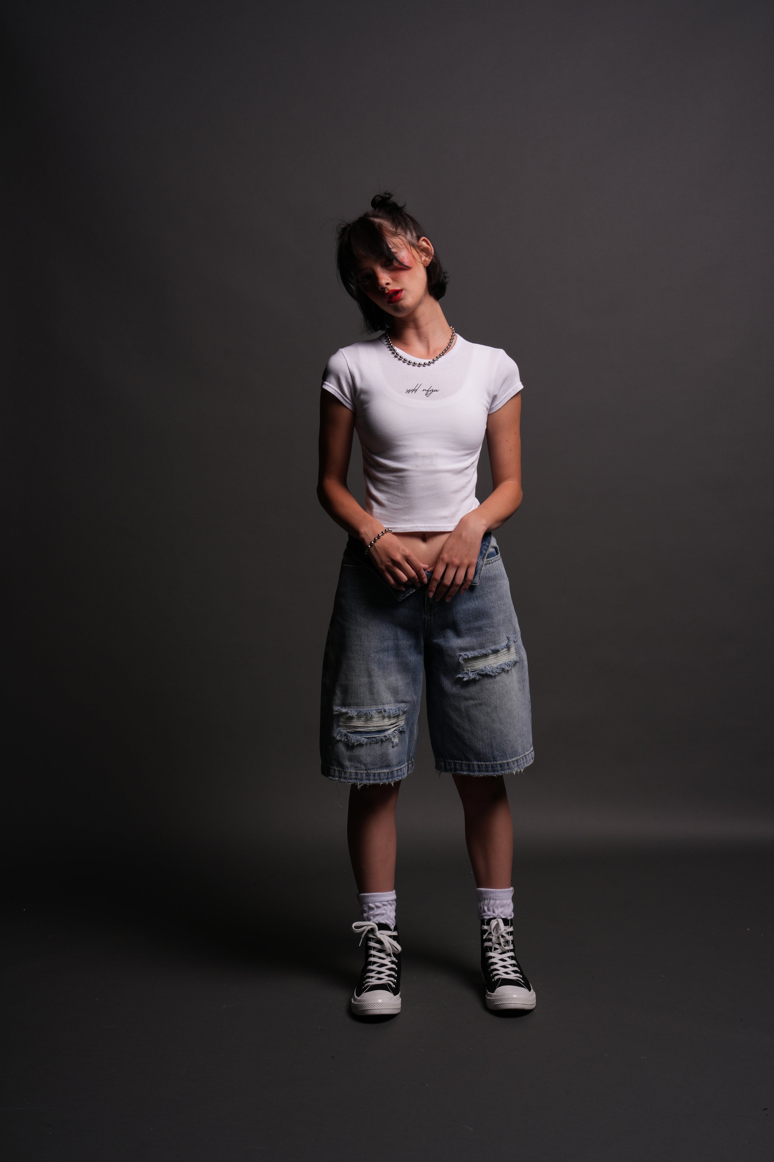 SSDD NFGU "Baby" Tee in White — imagem 3