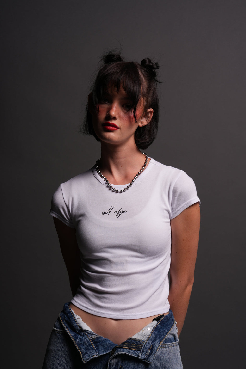 SSDD NFGU "Baby" Tee in White — imagem 1