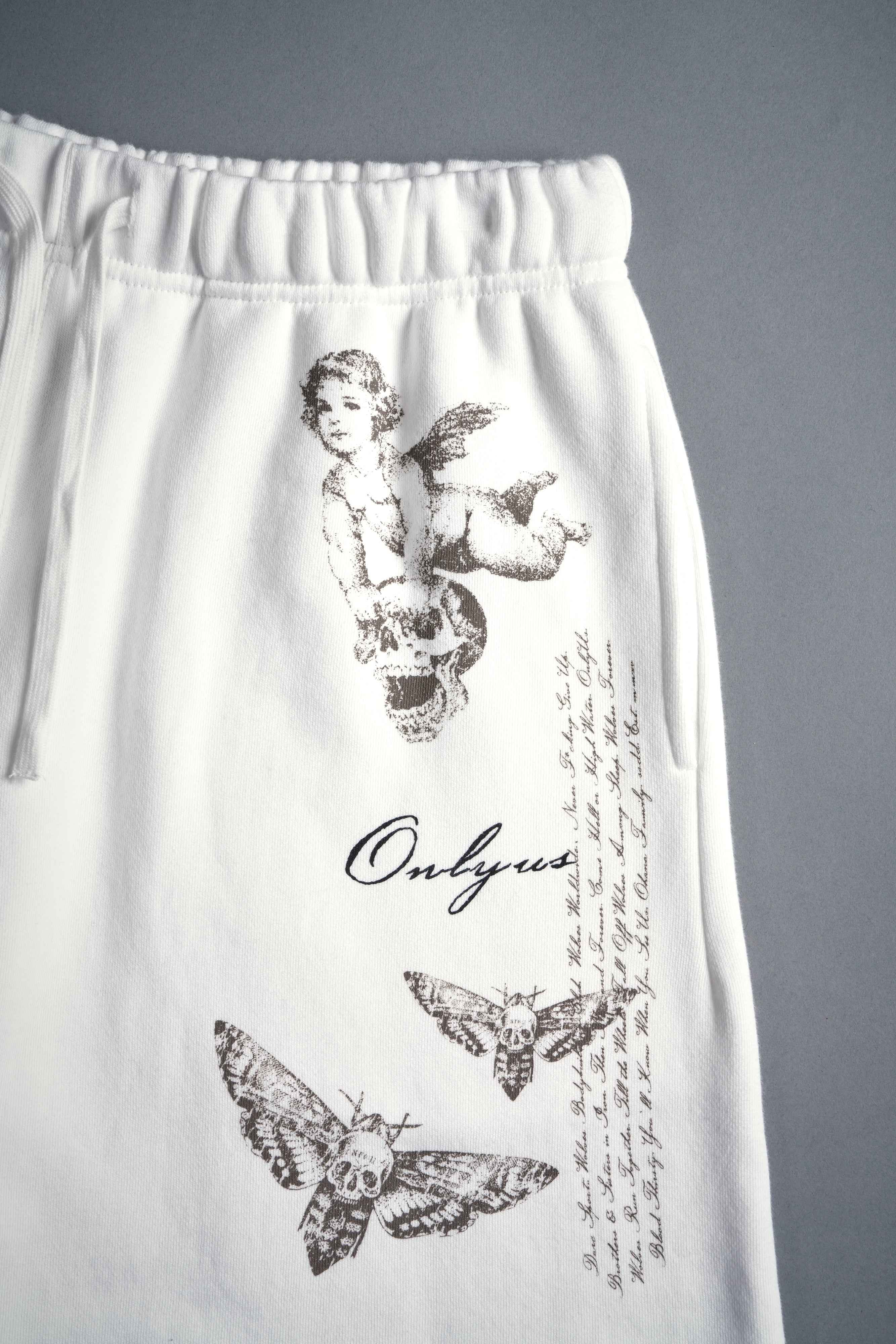 Hollow Virtue Post Lounge Sweat Shorts in Cream — imagem 9