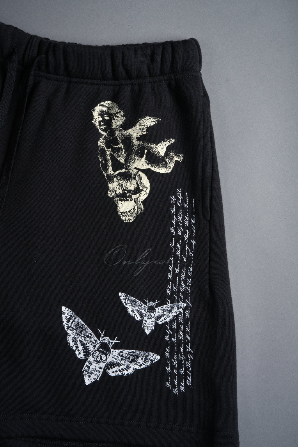 Hollow Virtue Post Lounge Sweat Shorts in Black — imagem 9