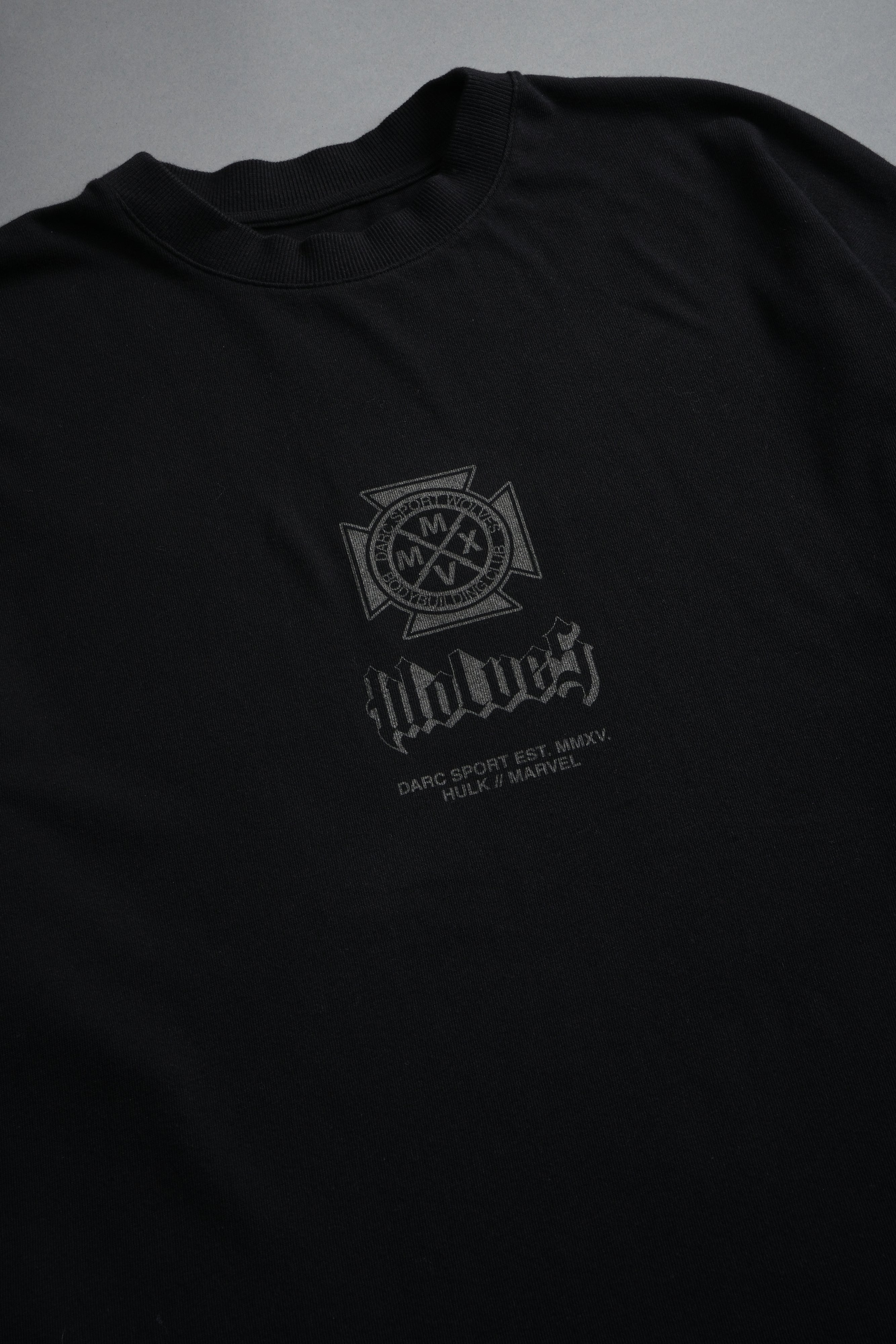 Hulk Clash Side-By-Side Series Premium Oversized Tee in Black