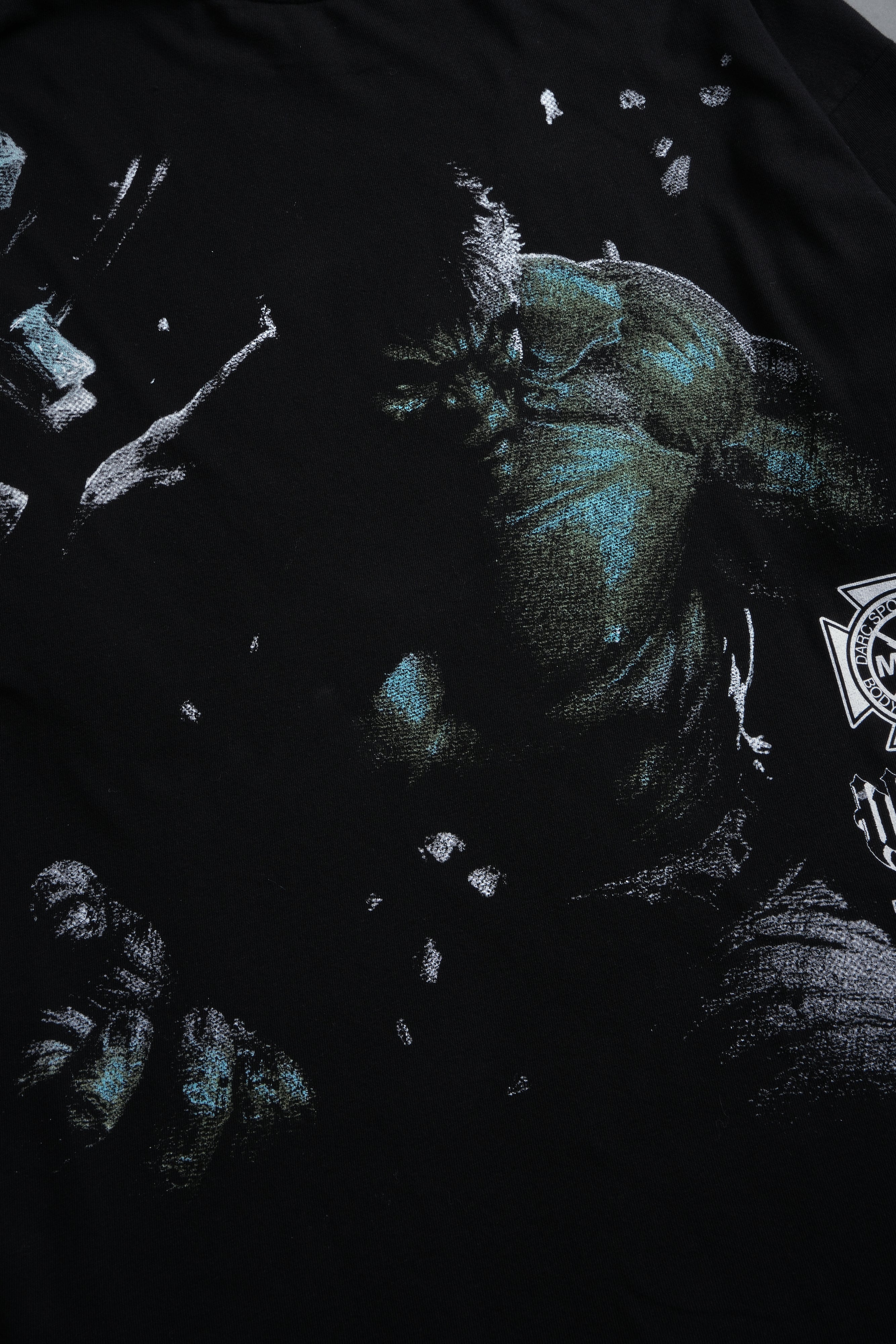 Hulk Clash Side-By-Side Series Premium Oversized Tee in Black