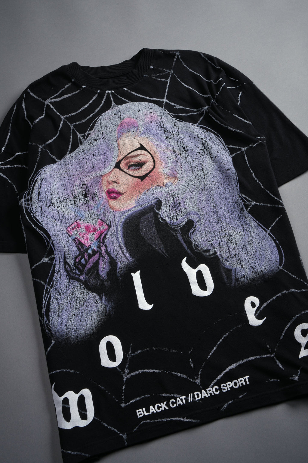 Cat Got Your Tongue Premium Oversized Tee in Black