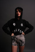 Wolf Pyramid "Pierce" Cropped Hoodie in Black — imagem 1
