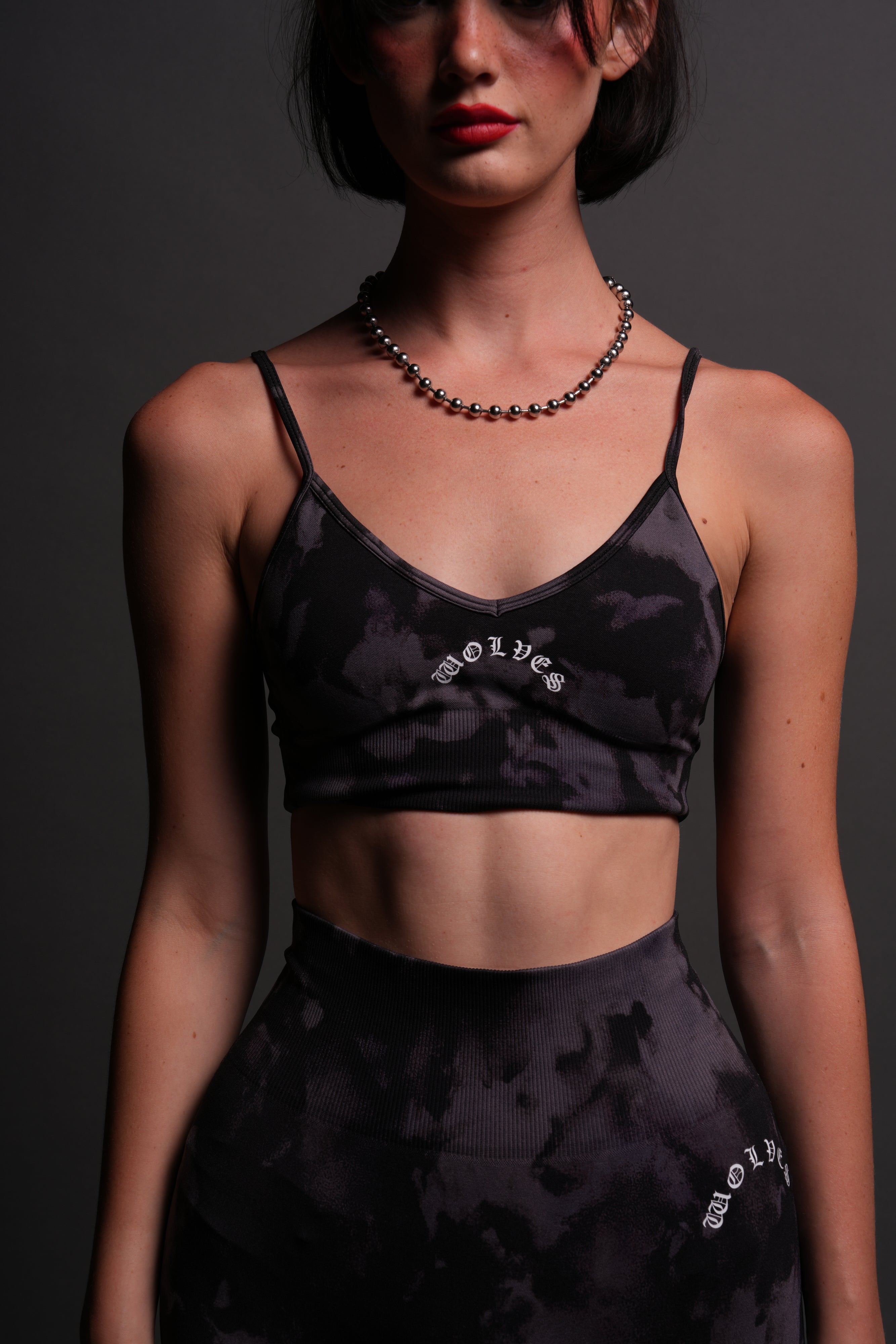 Chopper "Everson Seamless" Sports Bra in Big Purple Night Marble — imagem 1