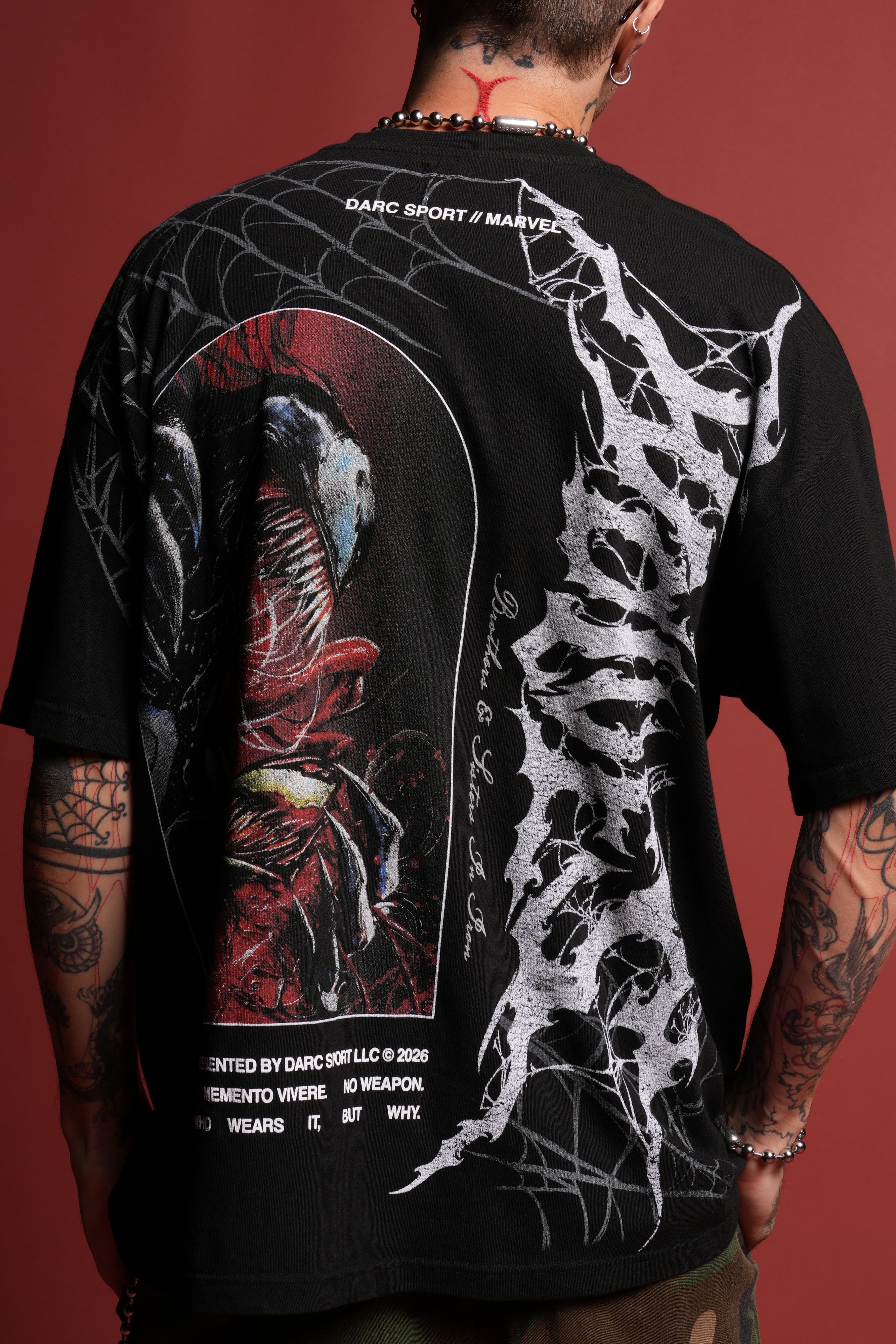 Venom Core Premium Oversized Tee in Black