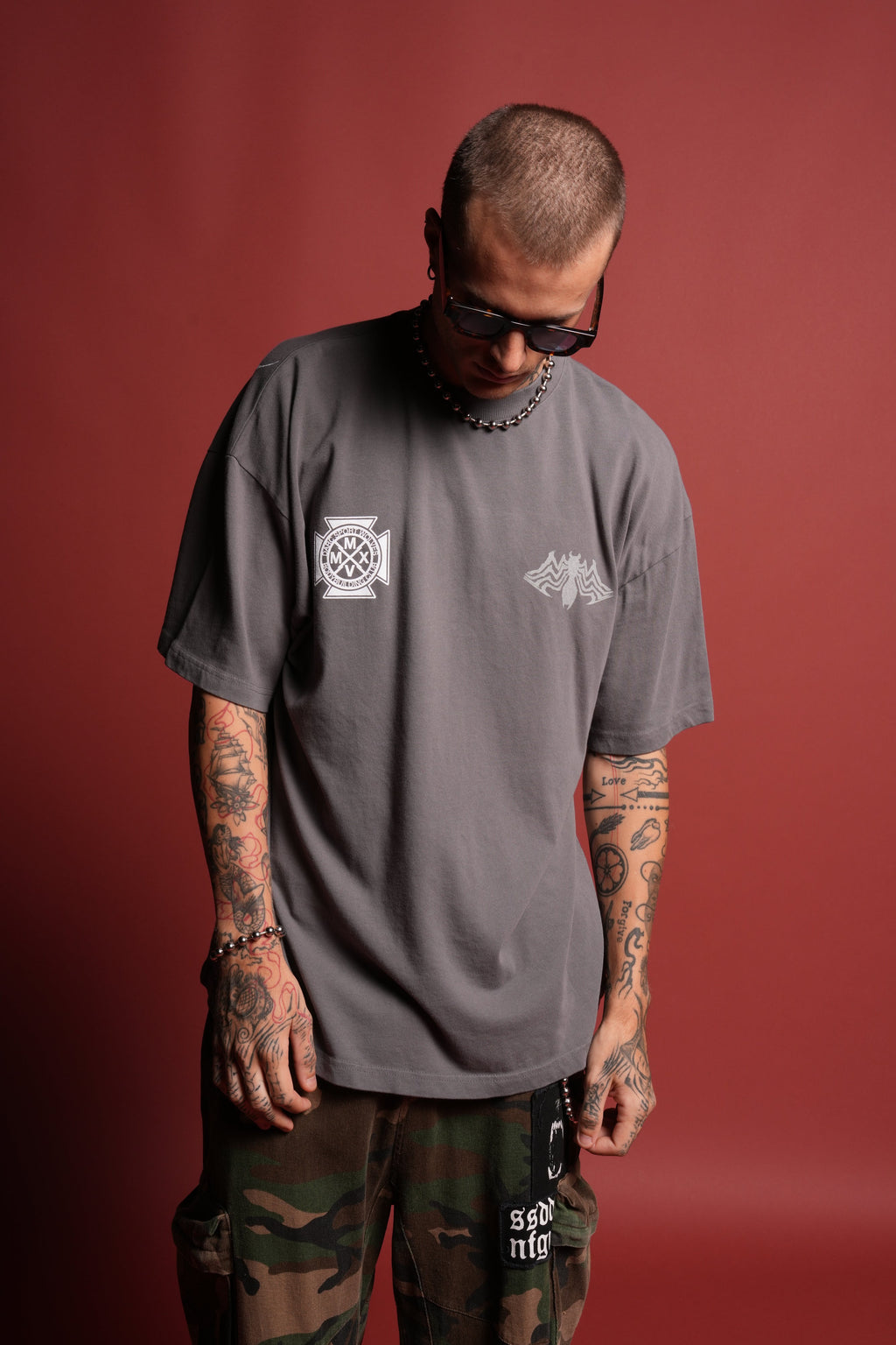 Venom Core Premium Oversized Tee in Slate Gray