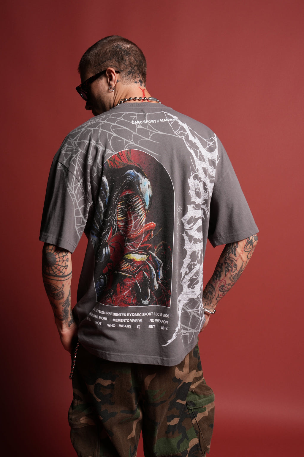 Venom Core Premium Oversized Tee in Slate Gray