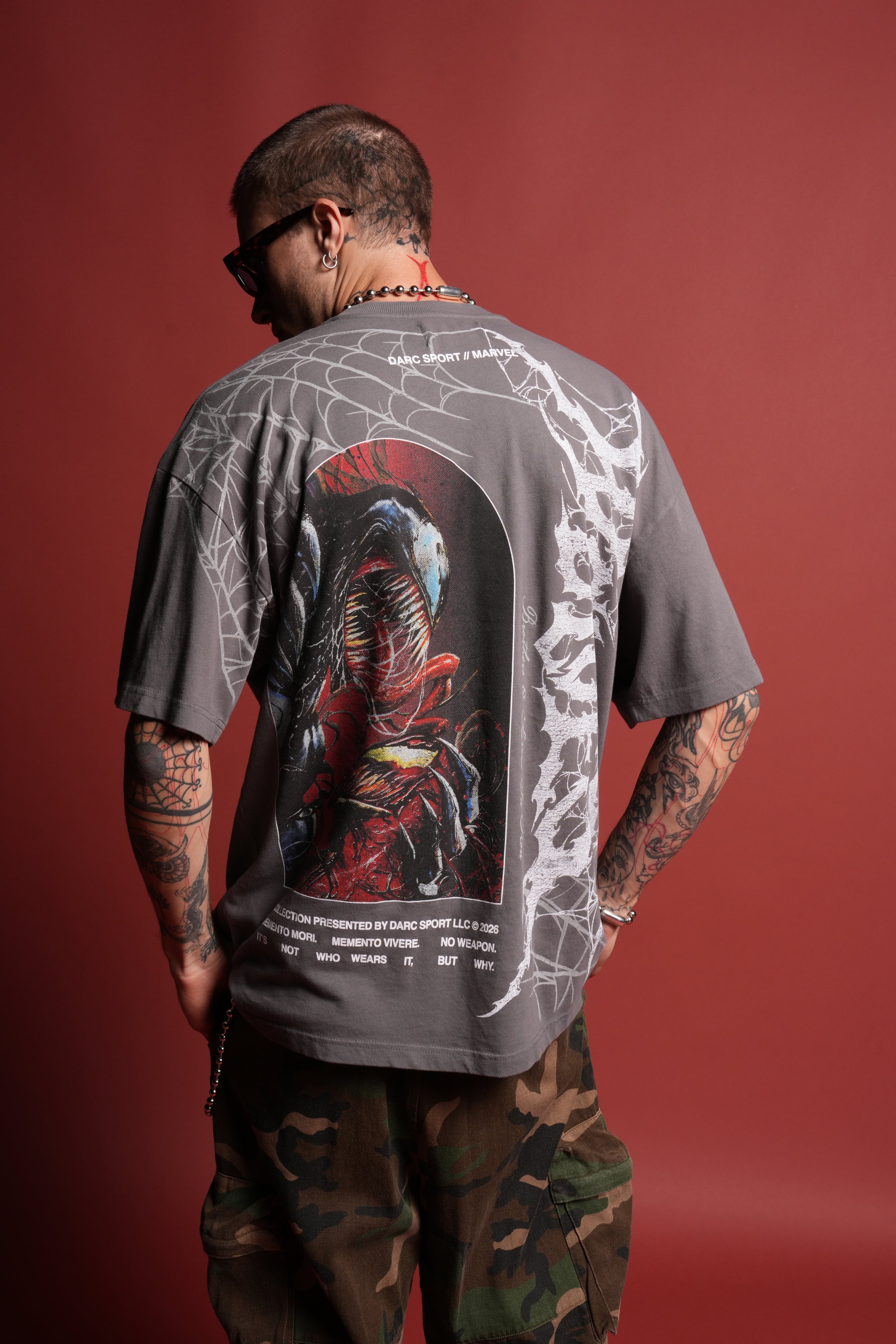 Venom Core Premium Oversized Tee in Slate Gray