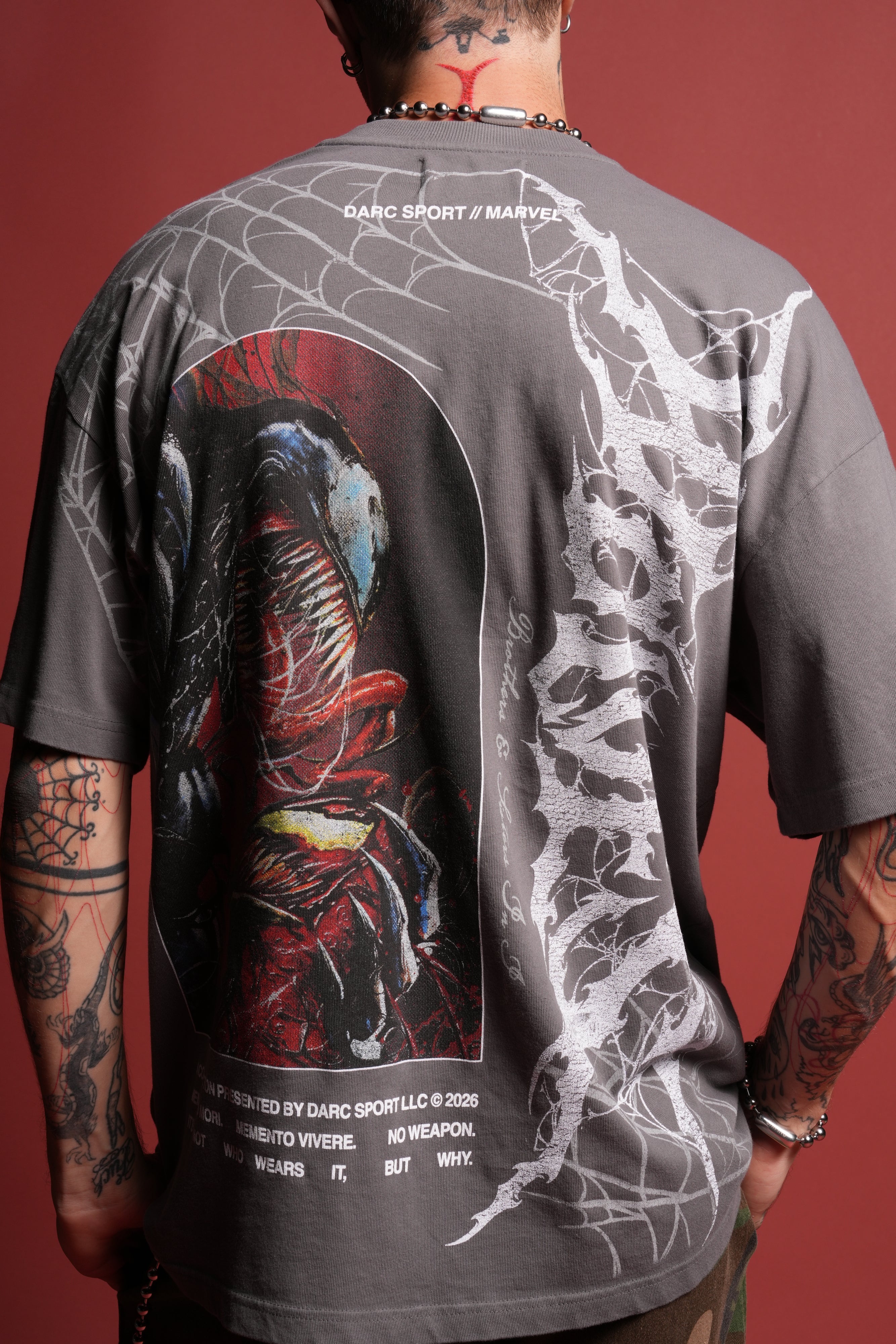 Venom Core Premium Oversized Tee in Slate Gray