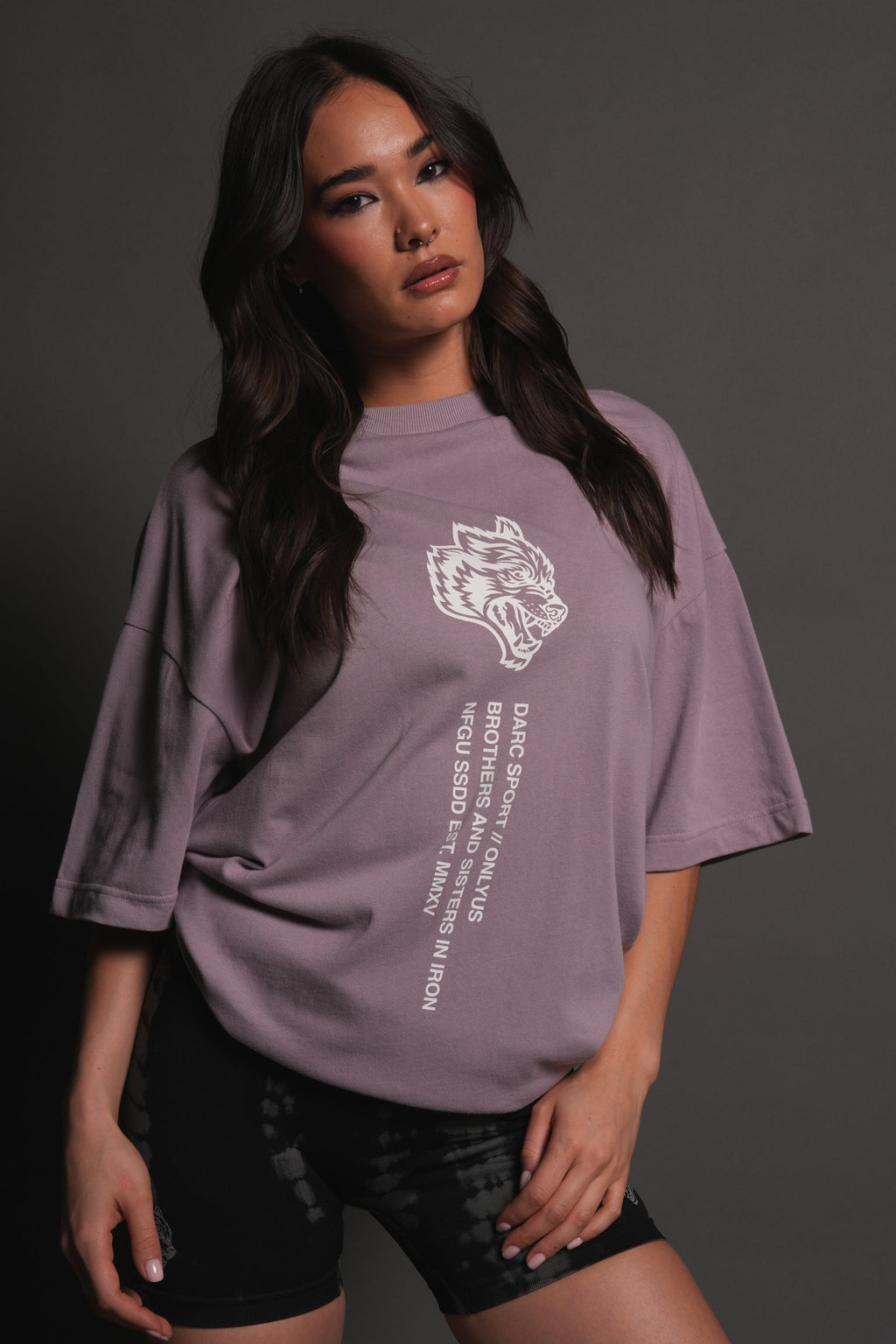 Free Will V2 Premium Oversized Tee in Purple Smoke — imagem 9