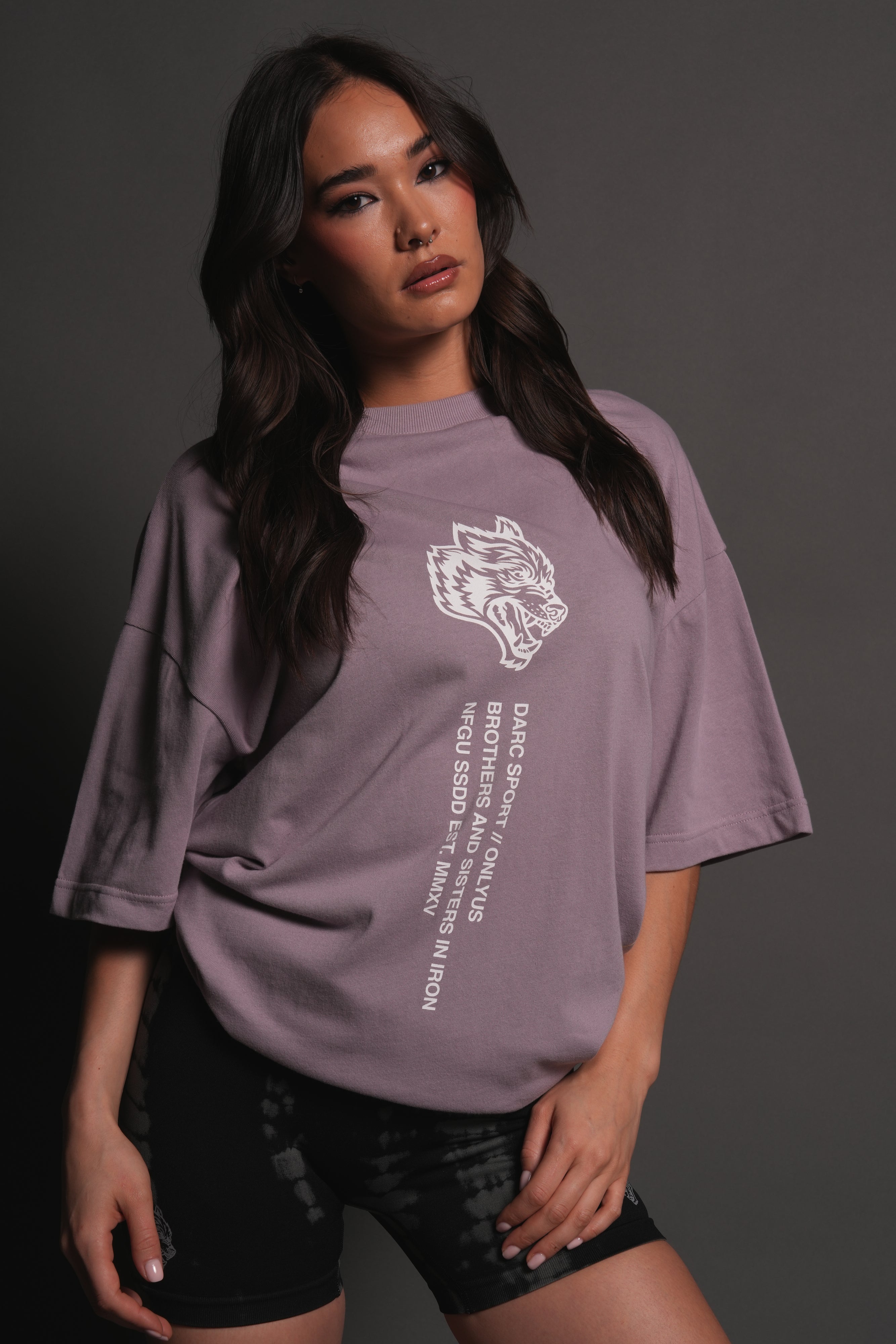 Free Will V2 Premium Oversized Tee in Purple Smoke — imagem 9