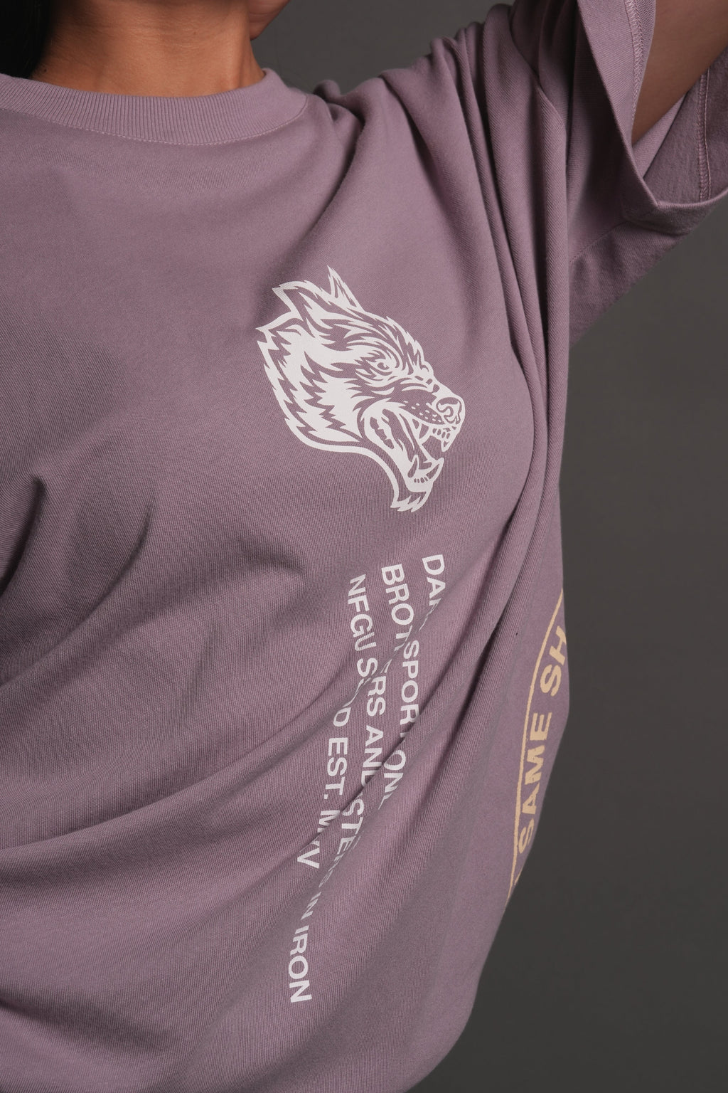Free Will V2 Premium Oversized Tee in Purple Smoke — imagem 13