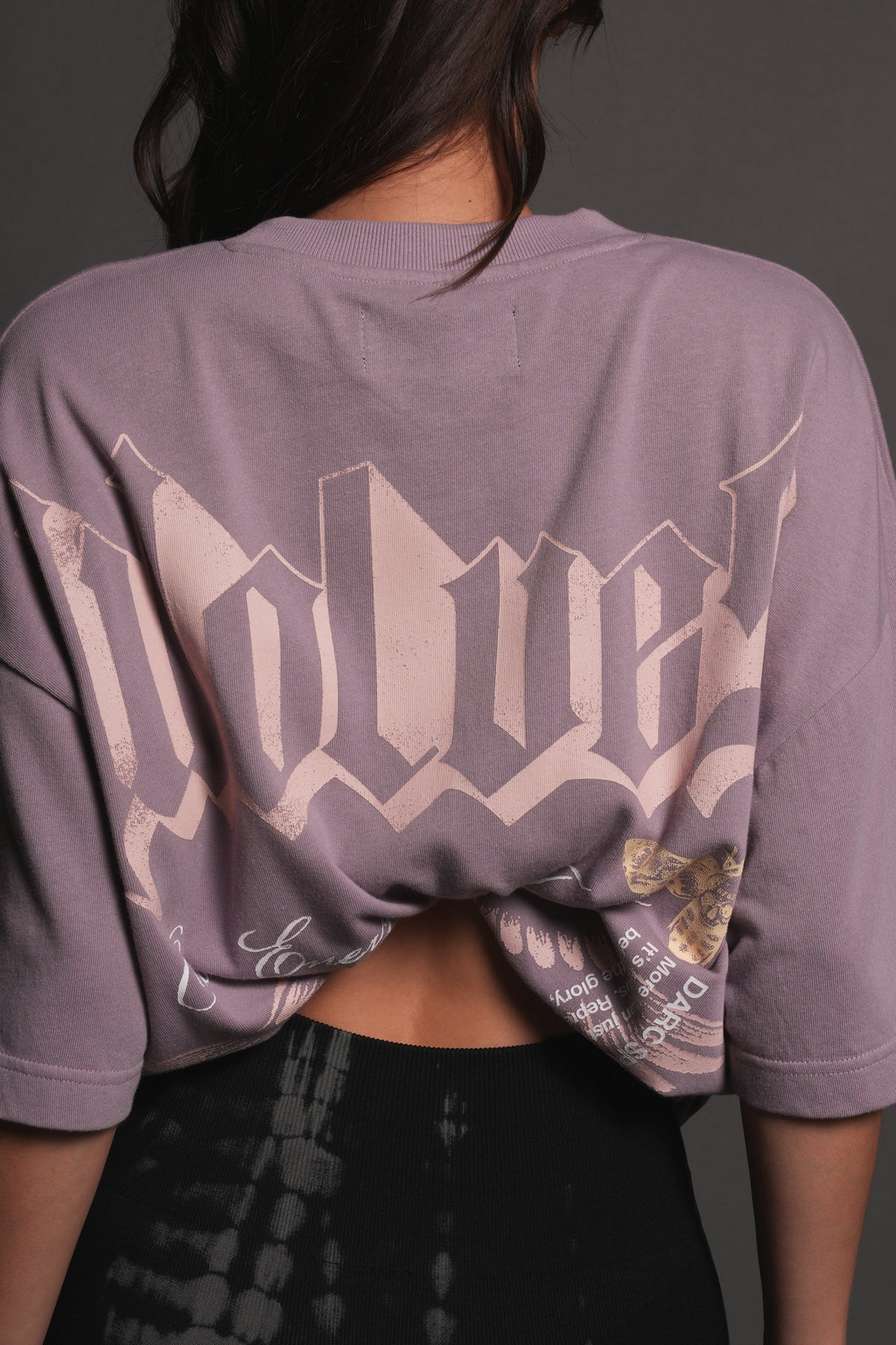Free Will V2 Premium Oversized Tee in Purple Smoke — imagem 14