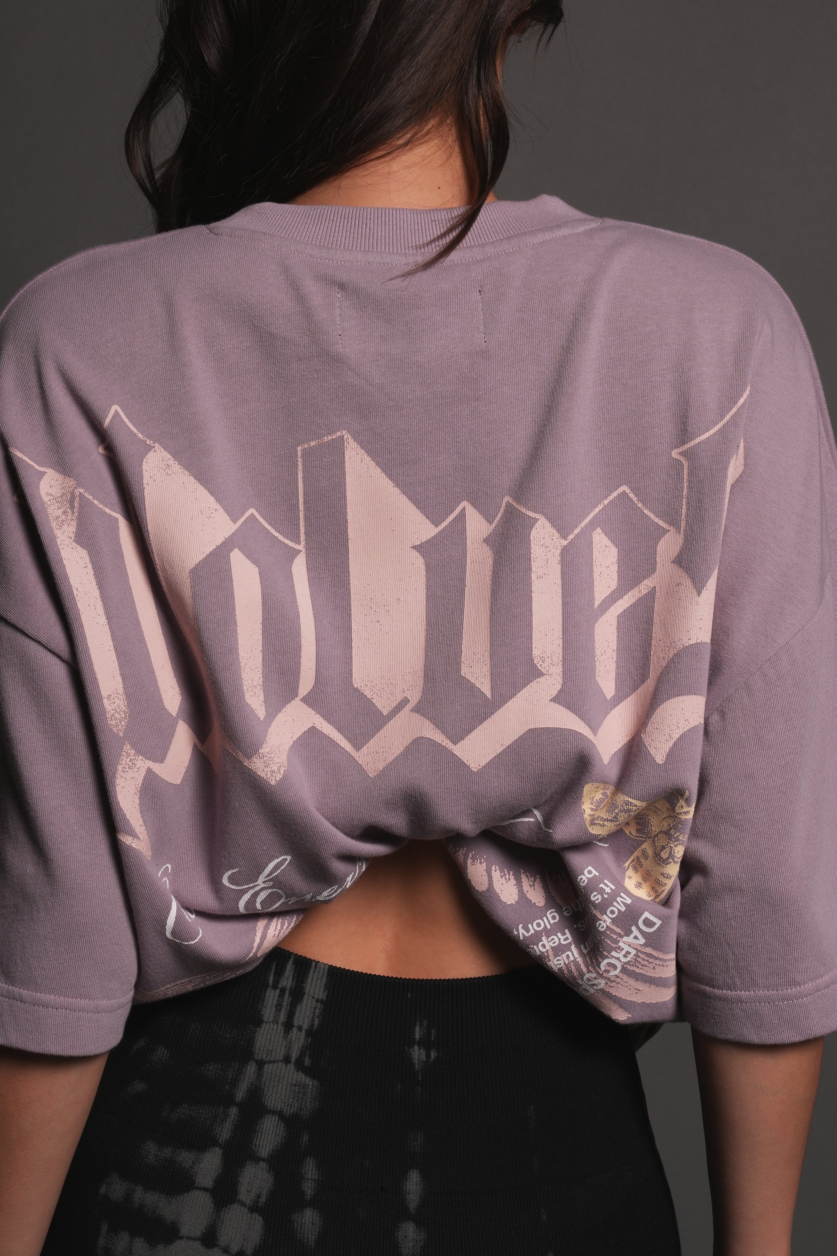 Free Will V2 Premium Oversized Tee in Purple Smoke — imagem 14