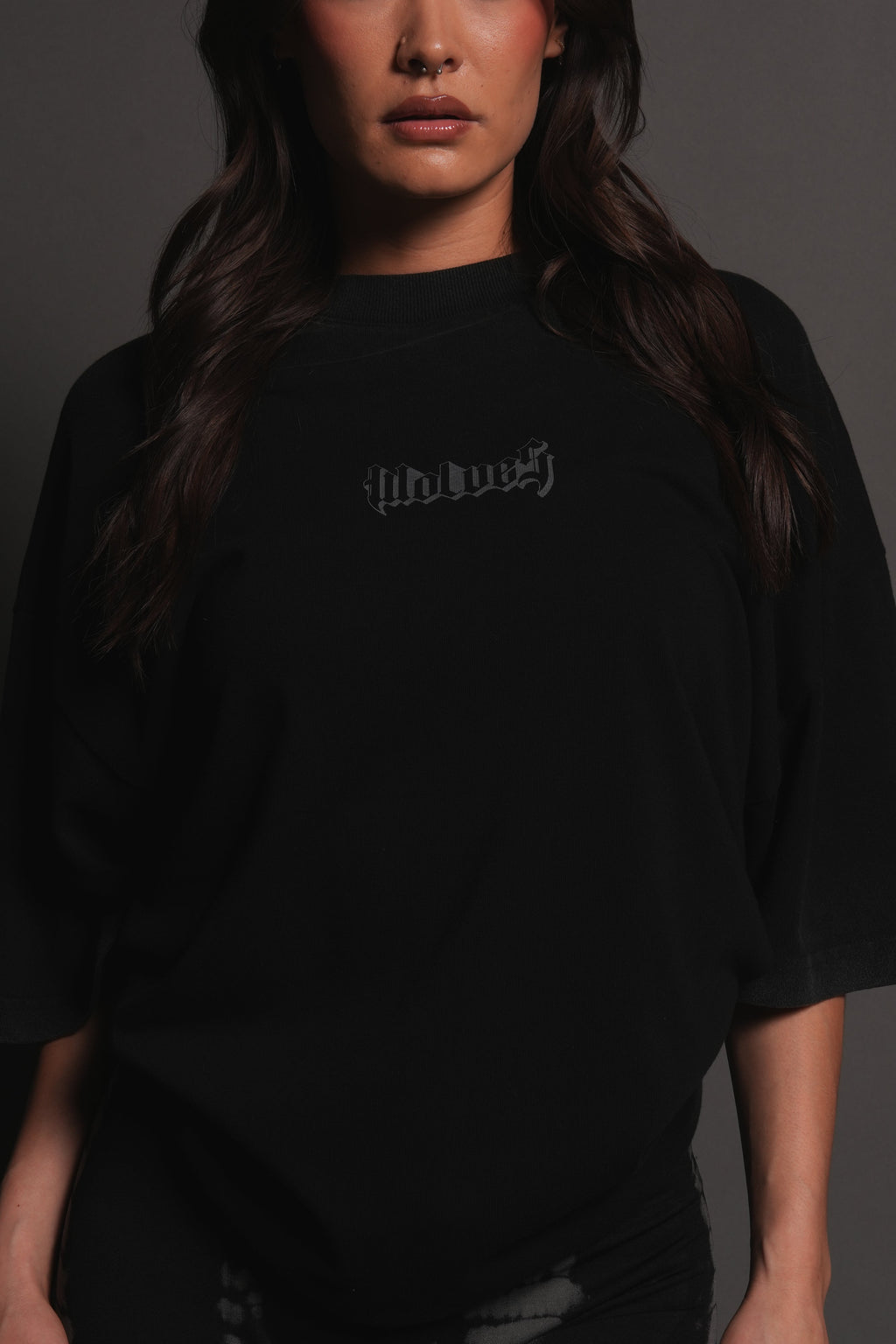 Ssddnfgu Hesh Premium Oversized Tee in Black — imagem 12