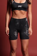 Dual Wolf Harlow Soft Seamless Shorts in She Web Black