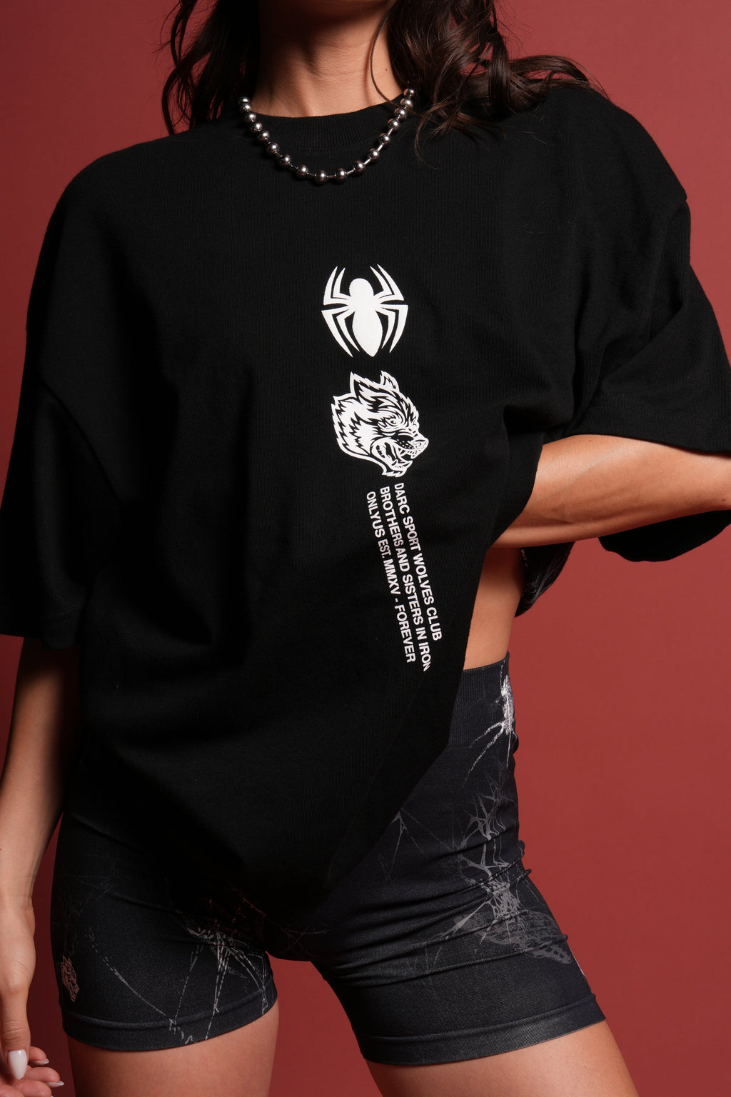 Dark Symbiote Premium Oversized Tee in Black