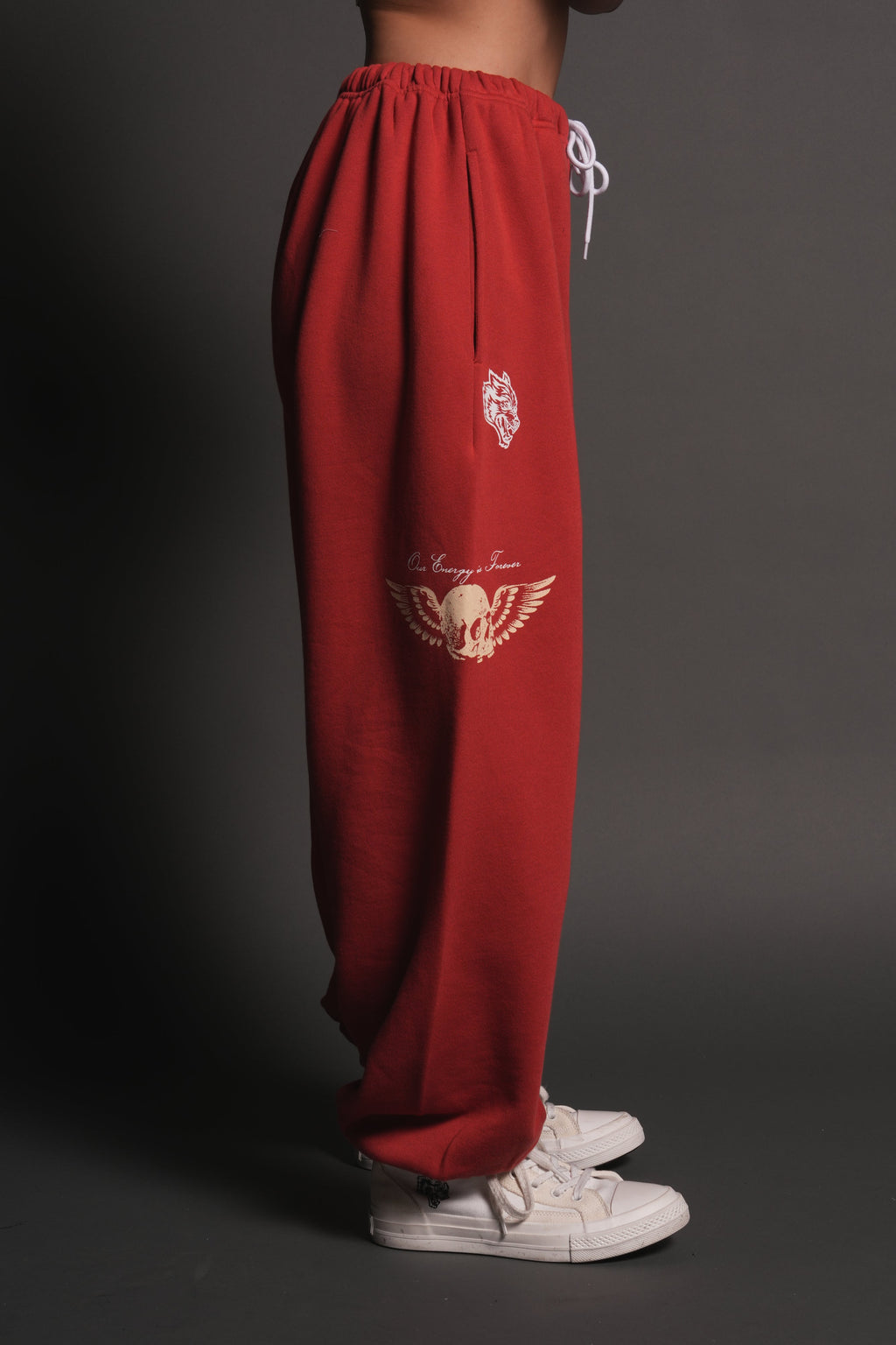 Free Will V2 Lightweight Lounger Sweat Pants in Roman Red — imagem 10