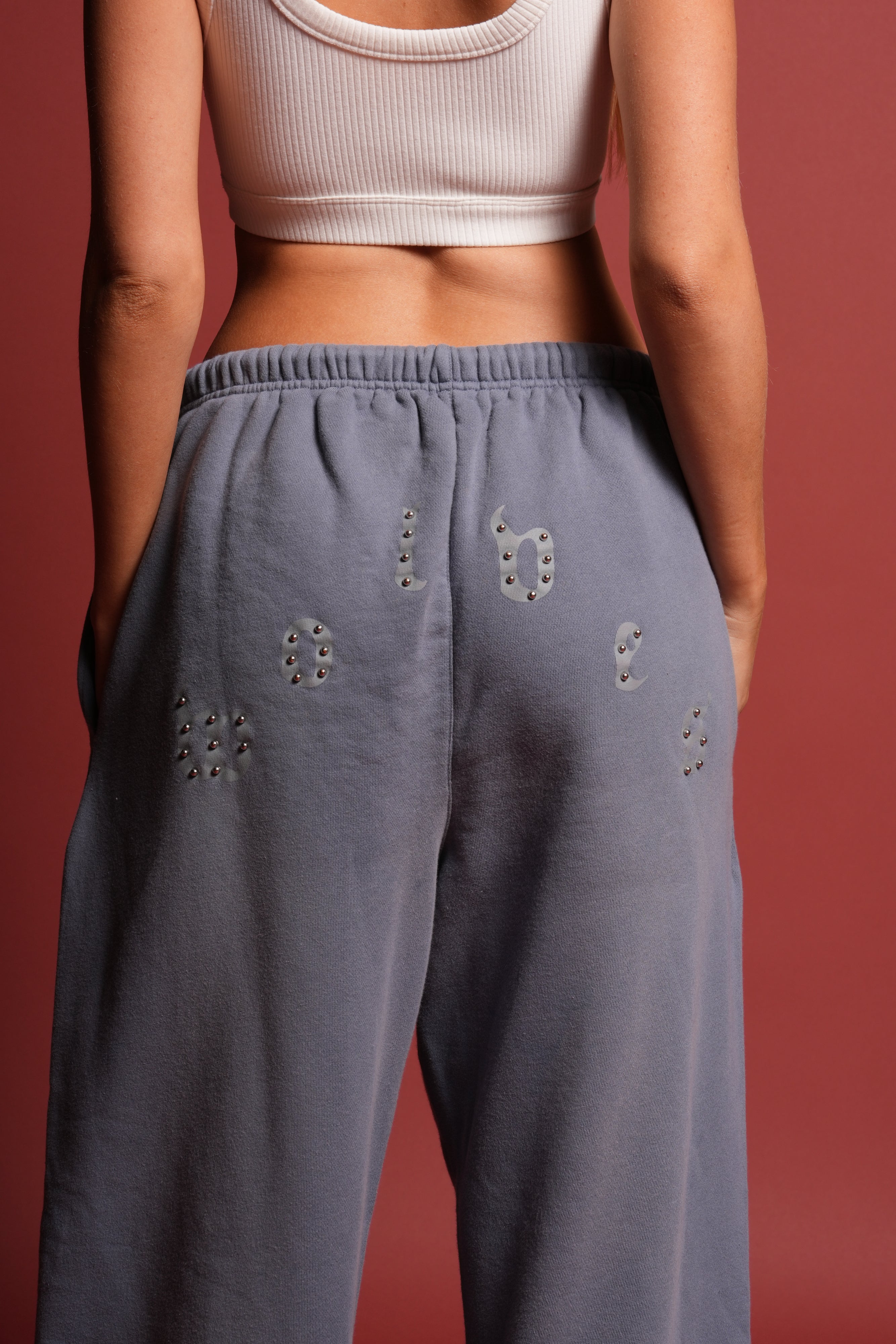 Stone Pyramid Lightweight Lounger Sweat Pants in Norse Blue Sun Fade