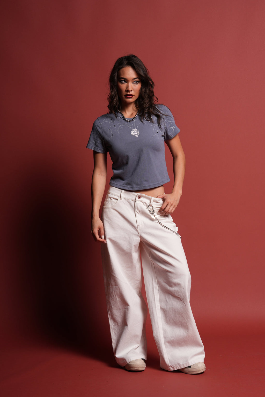 Sheshiko Web Timeless Tee in Norse Blue - imagem 3