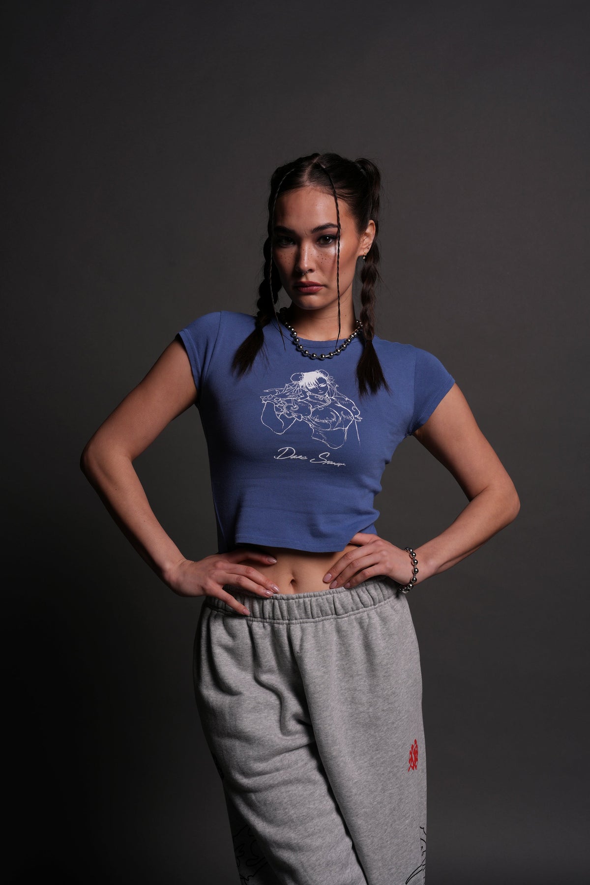 No Match "Baby" Tee in LA Blue - imagem 3