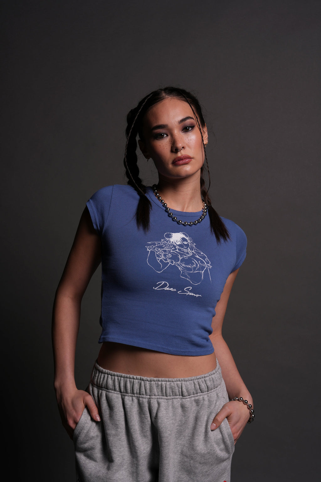 No Match "Baby" Tee in LA Blue - imagem 2