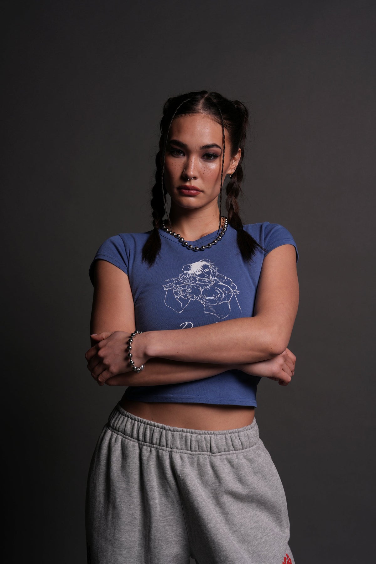 No Match "Baby" Tee in LA Blue - imagem 9