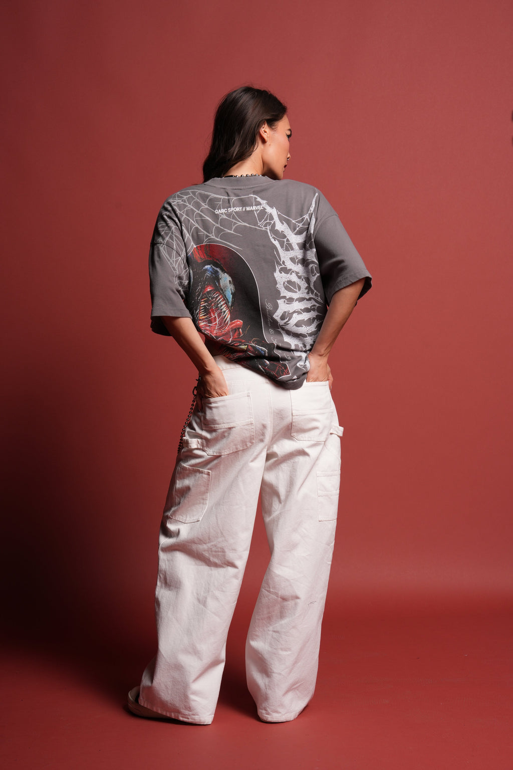 Venom Core Premium Oversized Tee in Slate Gray